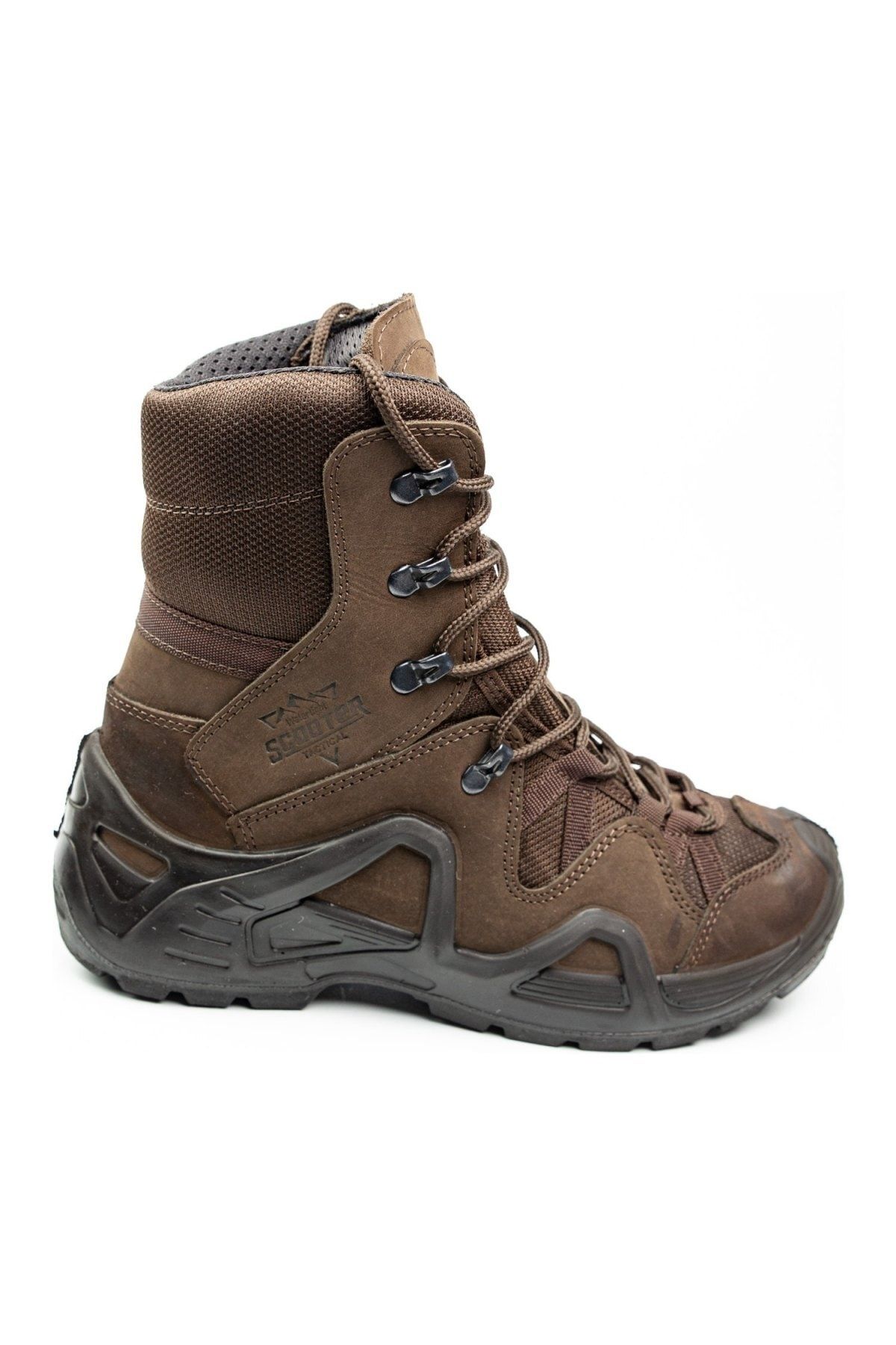 Dark brown hot sale military boots