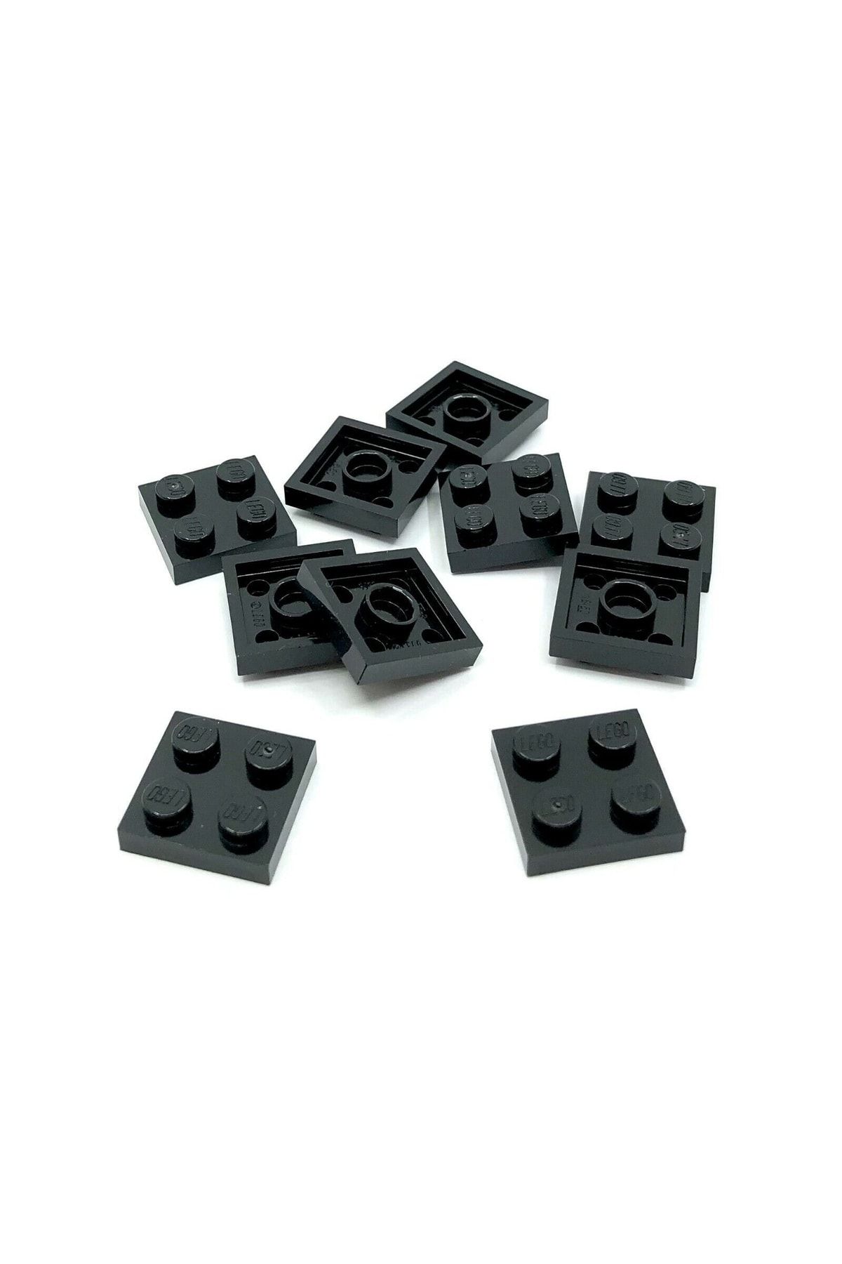 LEGO-Original Moc Custom Accessory Creator Plate 2 X 2 Flat Brick Black 8 Pieces Will Be Sent 1