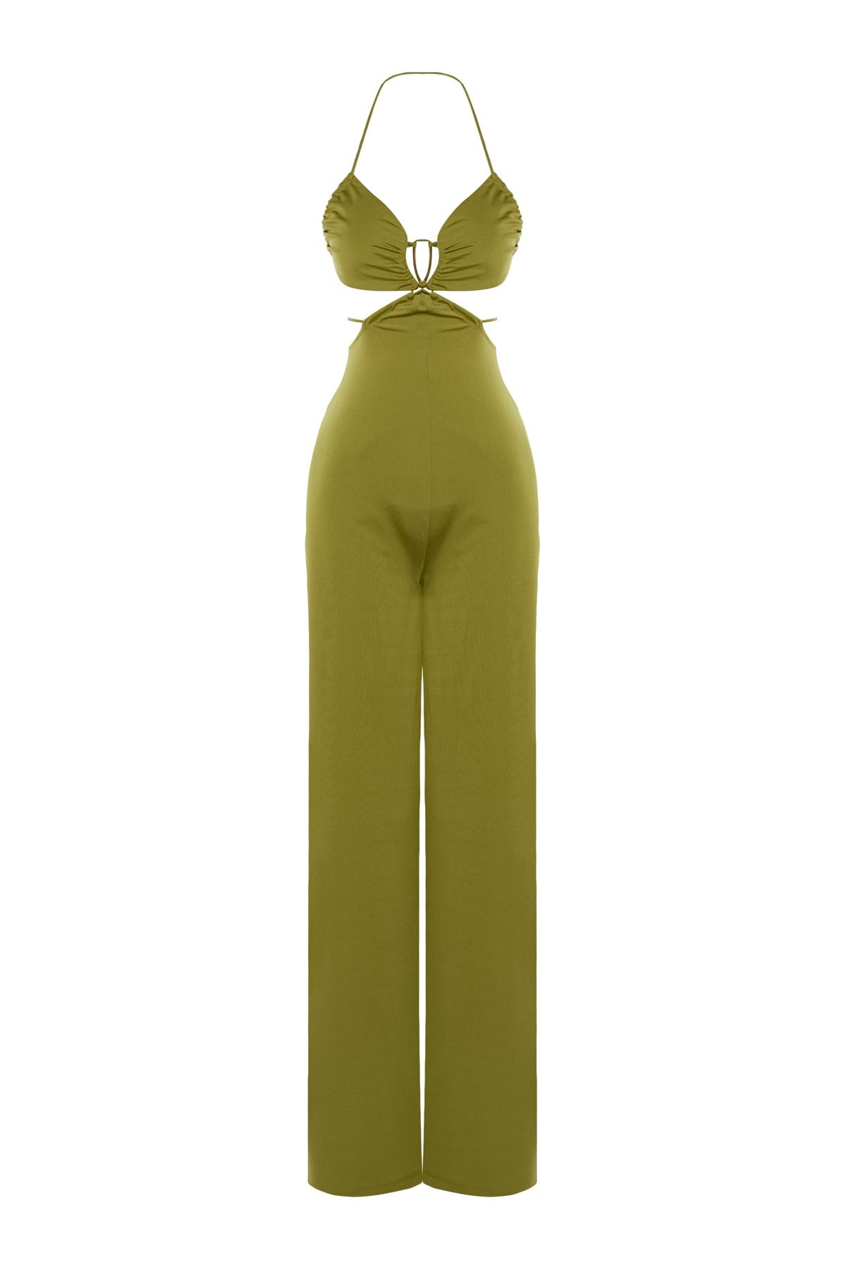 Green shop fitted jumpsuit