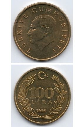 100 Lira (1993) Çil Eski Madeni Para BK1993100