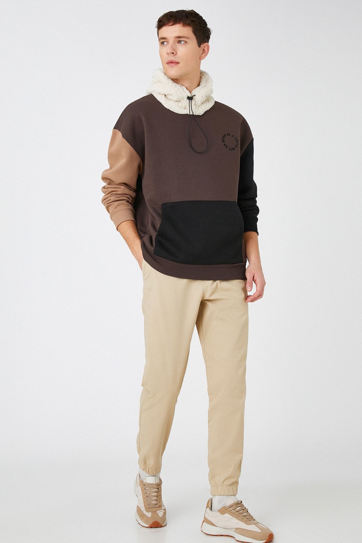 Koton Erkek Kahverengi Sweatshirt 3WAM70249MK