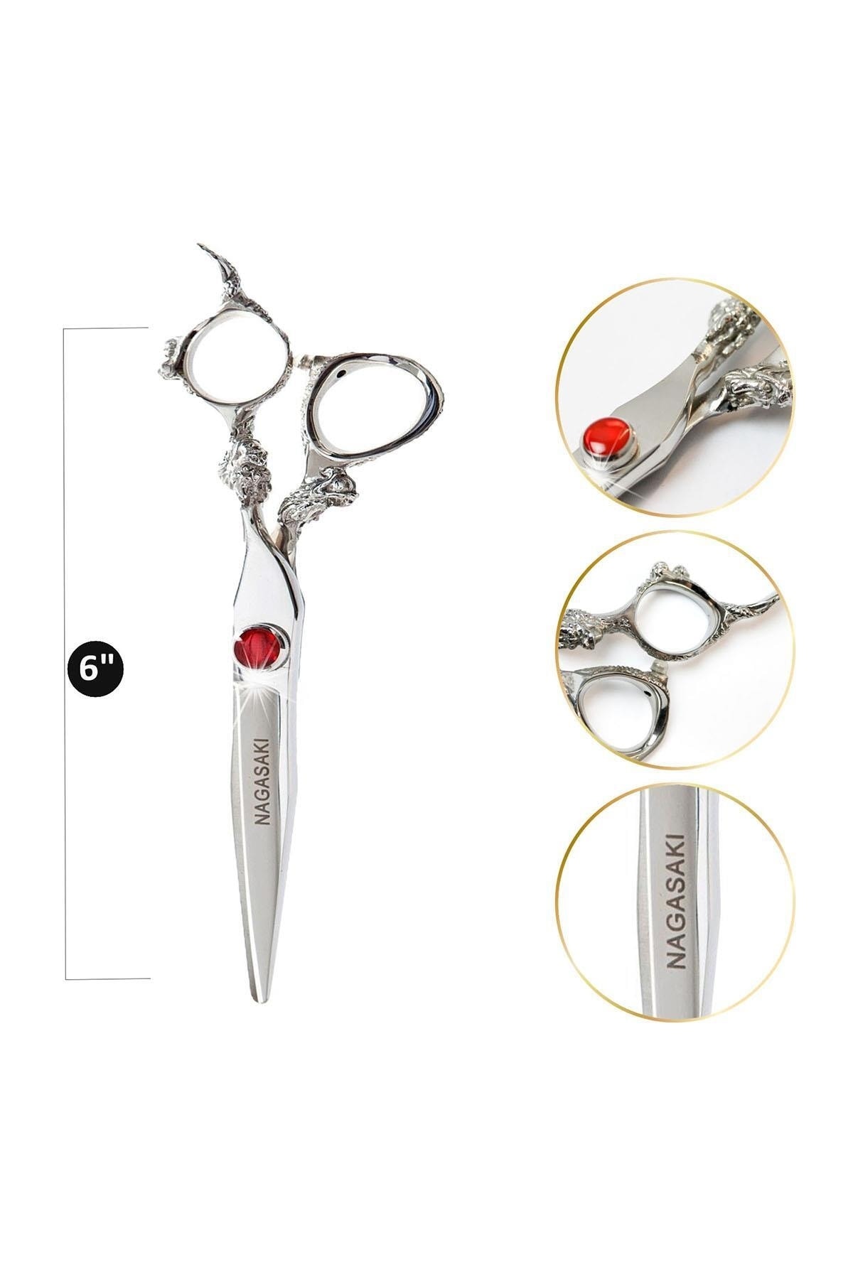 Nagasaki Profesyonel Berber Kuaför Saç Kesim Makası 5,5" No 40