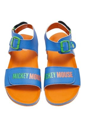 Mickey Mouse Baskılı Mavi Çocuk Sandalet SANVESPA-Y