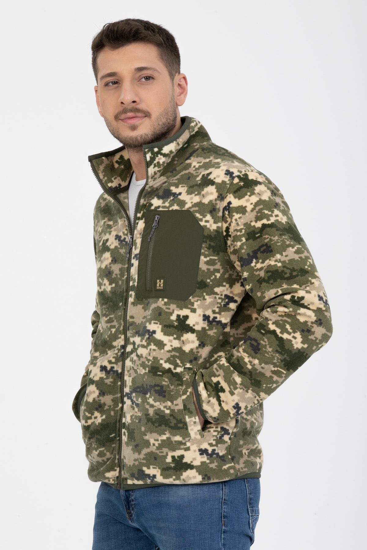 Hitch Outdoor  Zincir Cepli Kamuflaj Polar - Görsel 5