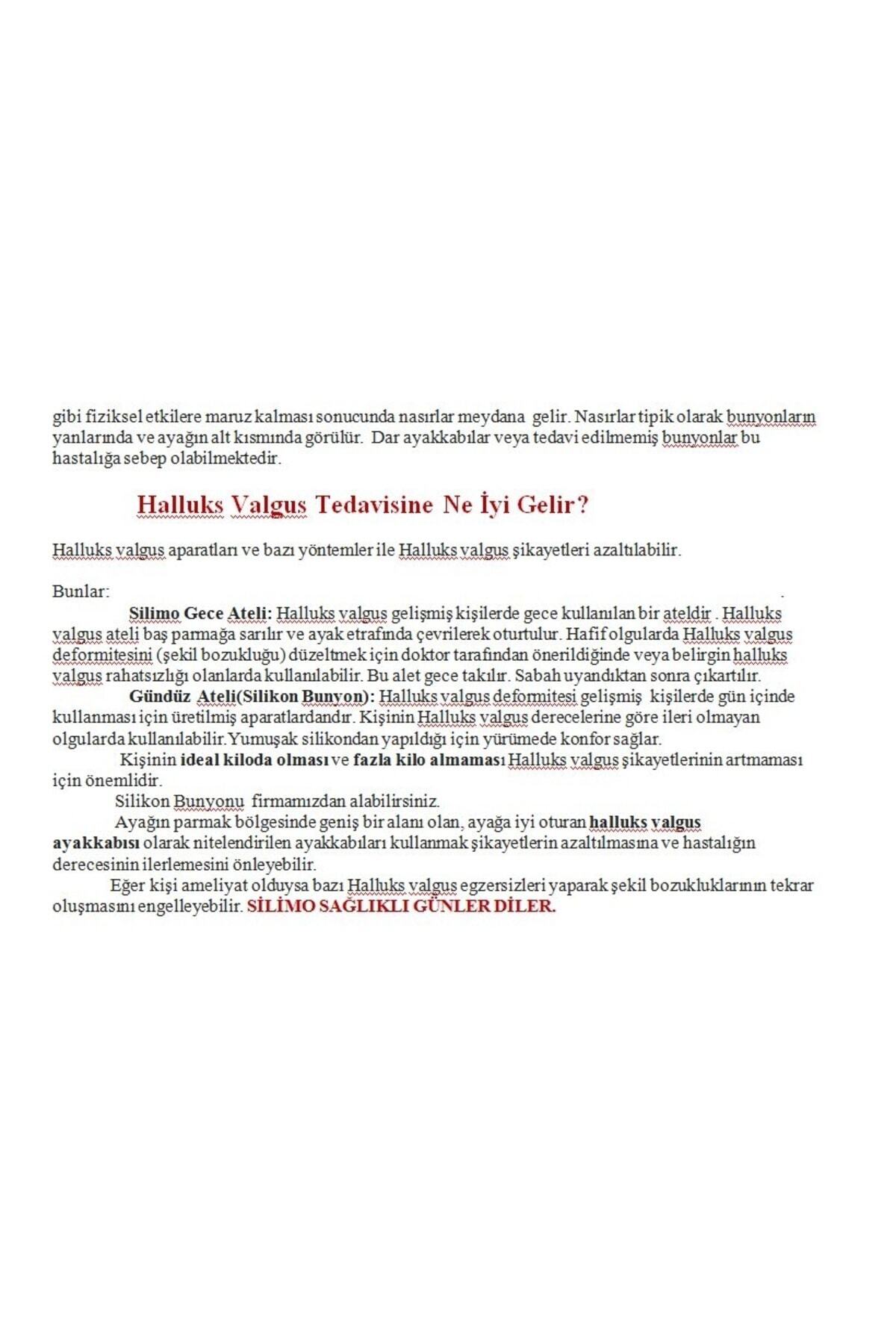 Halluks Valgus Gece Ateli Mavi 2 Adet Silikon Bunyon Seti 2 Adet 7