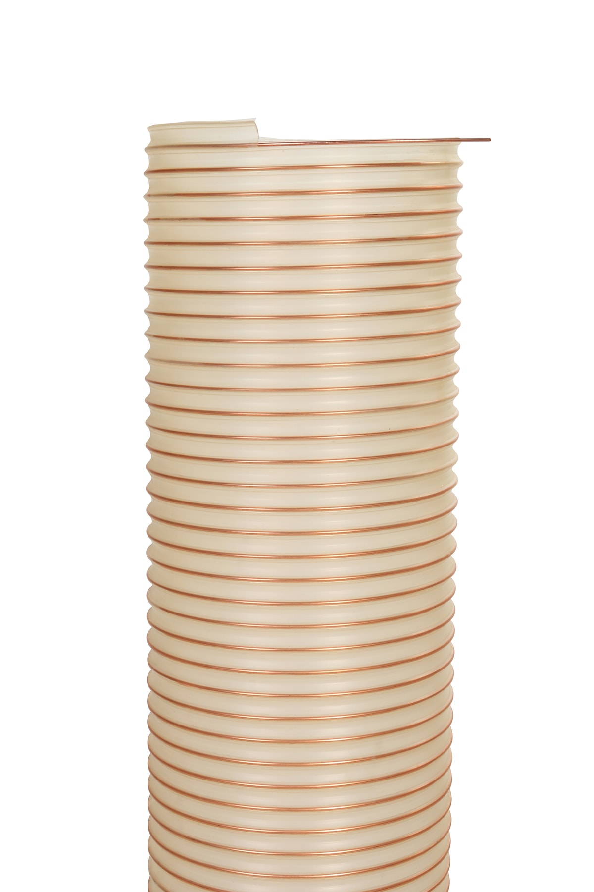 Megafleks Poliüretan Bakır Telli Şeffaf Hortum 102mmx3mt Pu 070 Toz Talaş Emiş