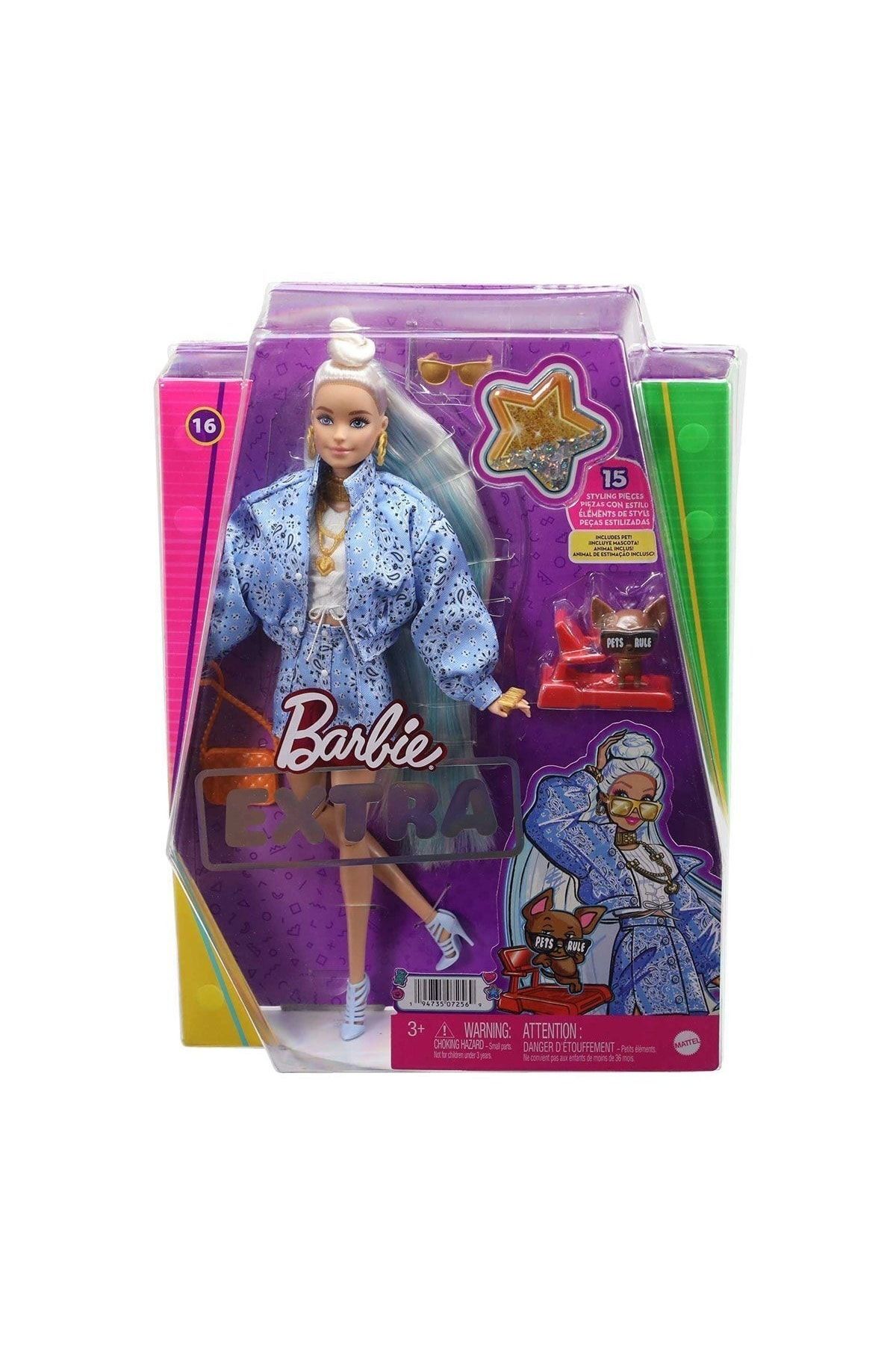 APAKShop Barbie Extra - Mavi Takımlı Bebek