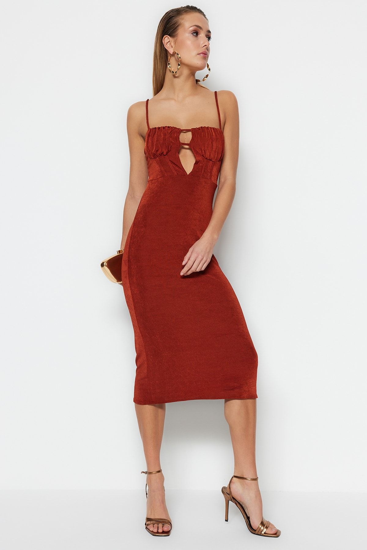 Trendyol Collection Kleid Braun Shift