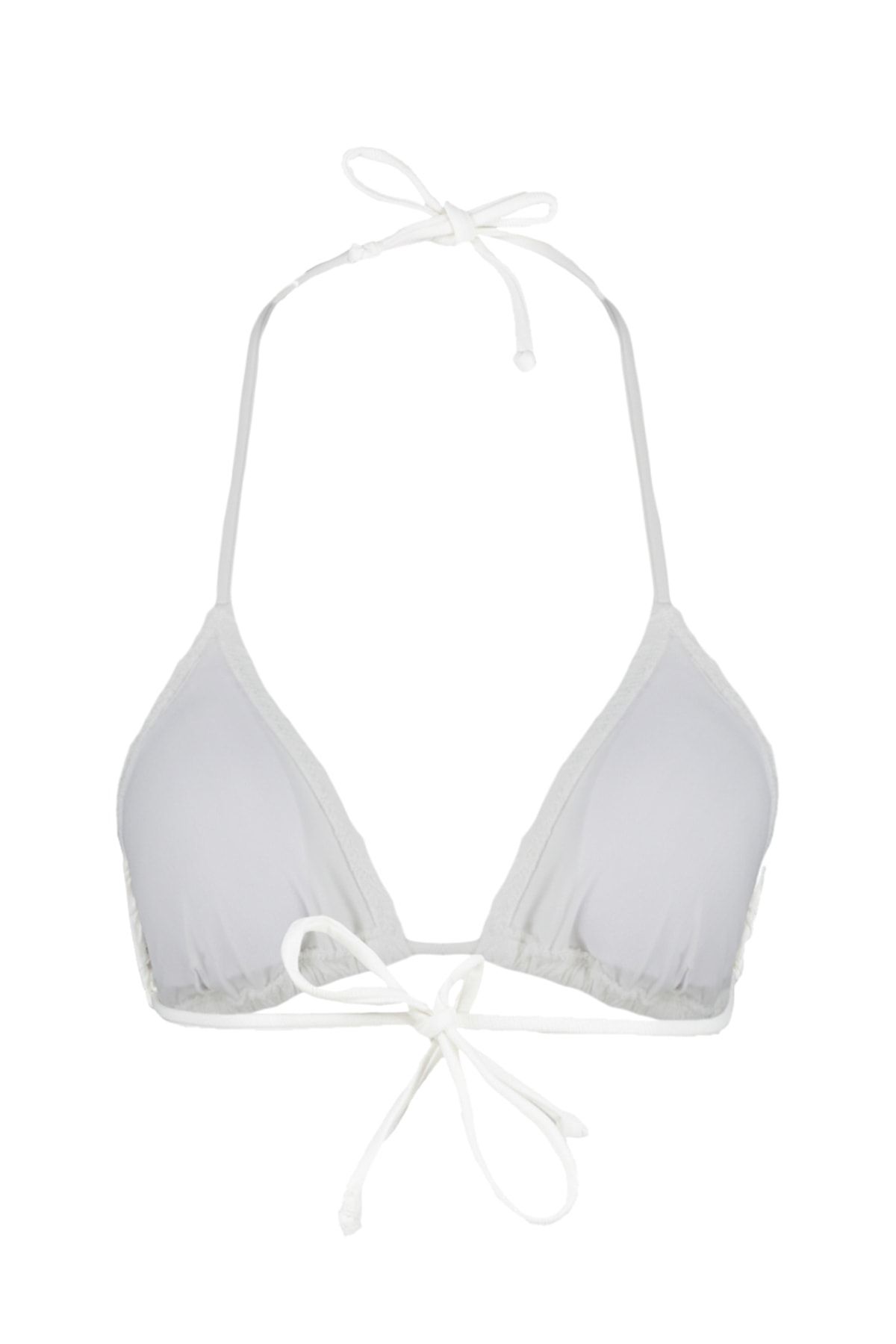 Trendyol Collection-Strukturiertes Dreieck-Bikinioberteil in Ecru - TBESS23BU00272 8