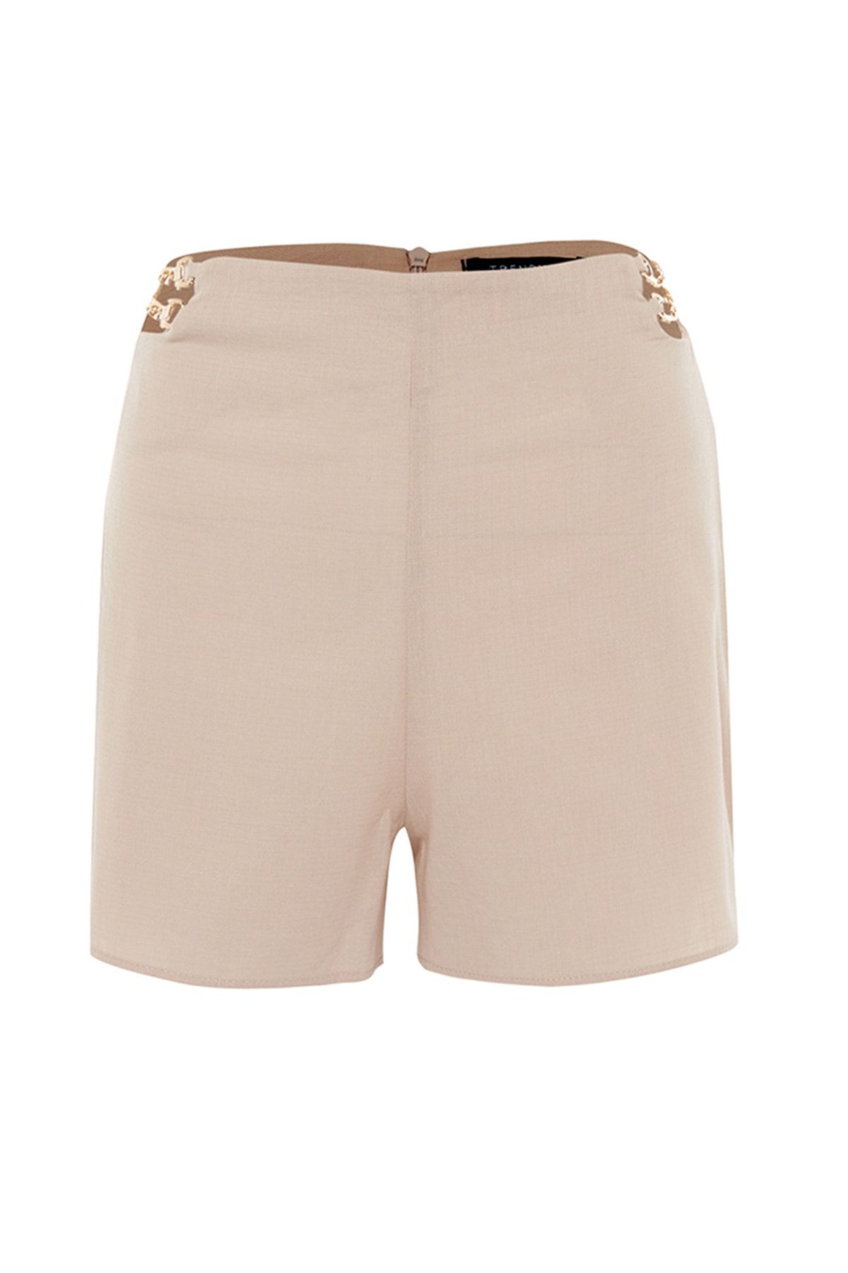 Trendyol Collection-100% bavlněné šortky a bermudy s béžovým tkaným příslušenstvím TBESS23SR00024 9