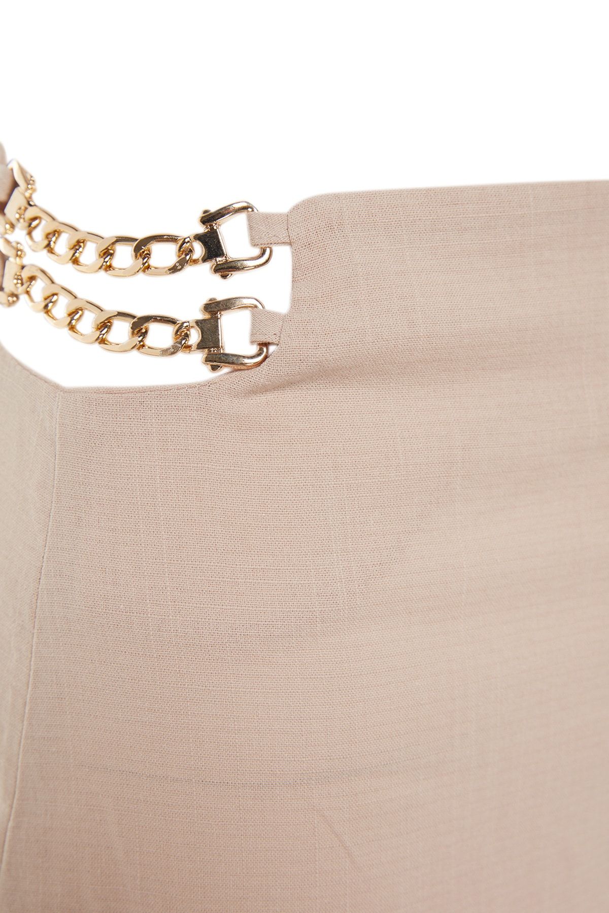 Trendyol Collection-100% bavlněné šortky a bermudy s béžovým tkaným příslušenstvím TBESS23SR00024 10