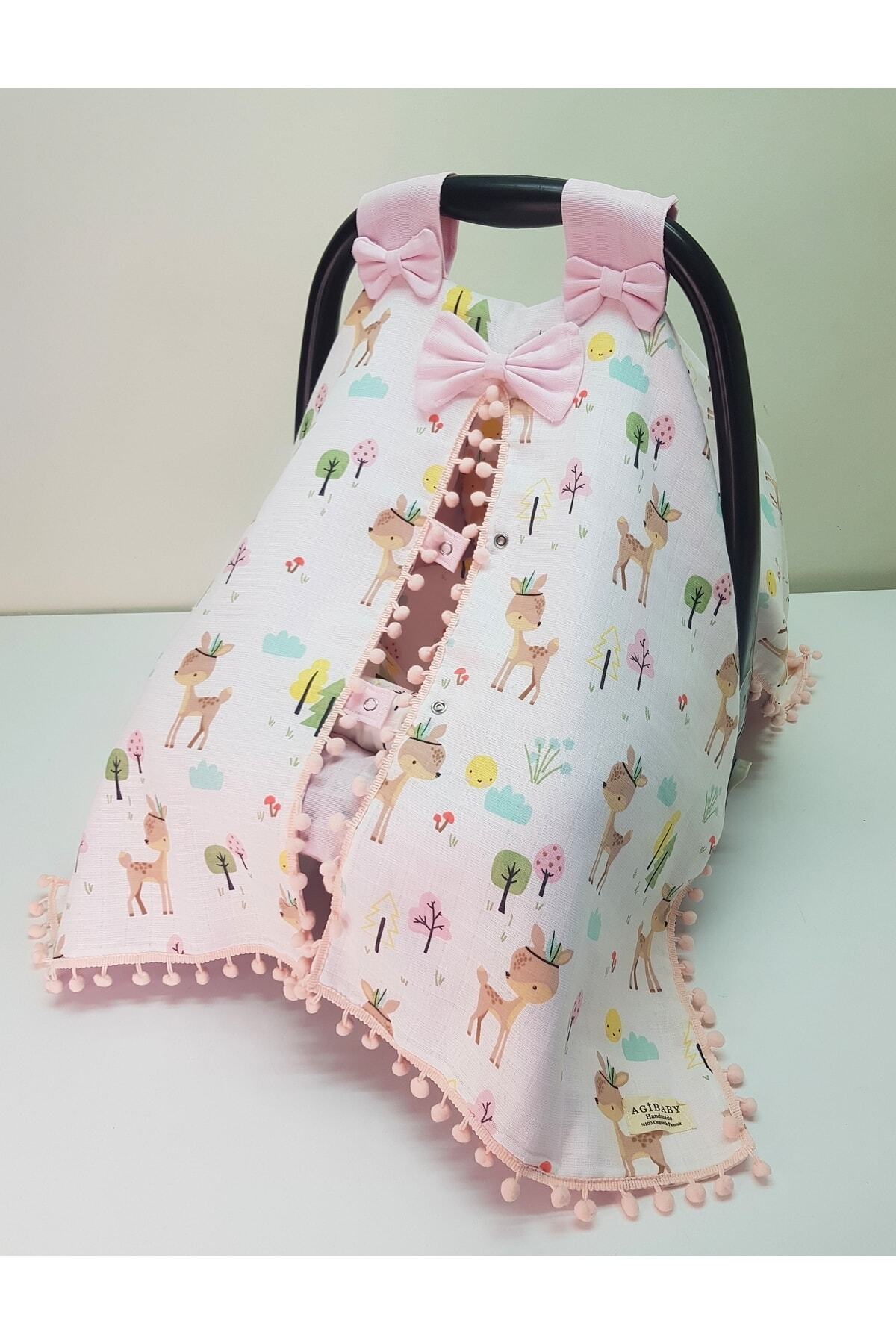 agibaby 3 Parça Puset Seti. Puset Örtüsü,puset Minderi,puset Kılıfı.