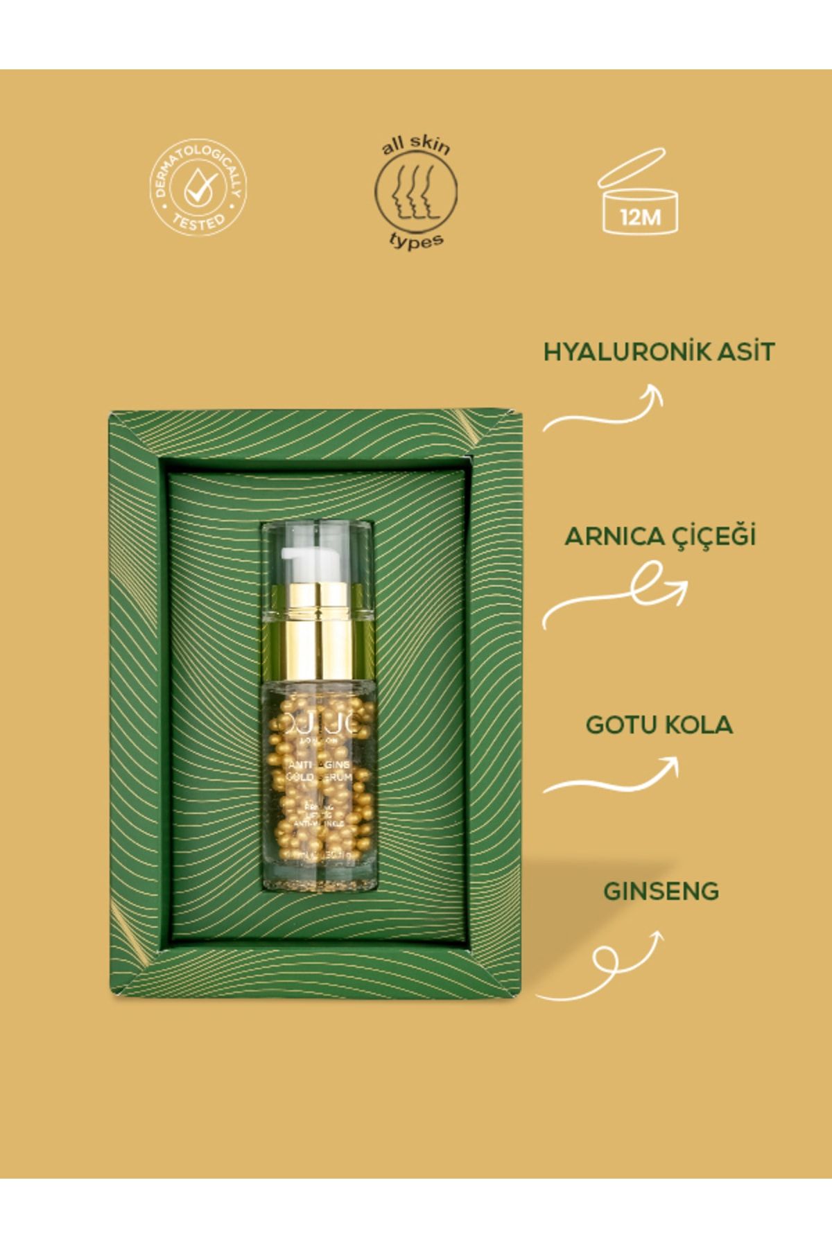 OJIJO LONDON Yaşlanma Karşıtı Altın Serum 40 Ml NE7760