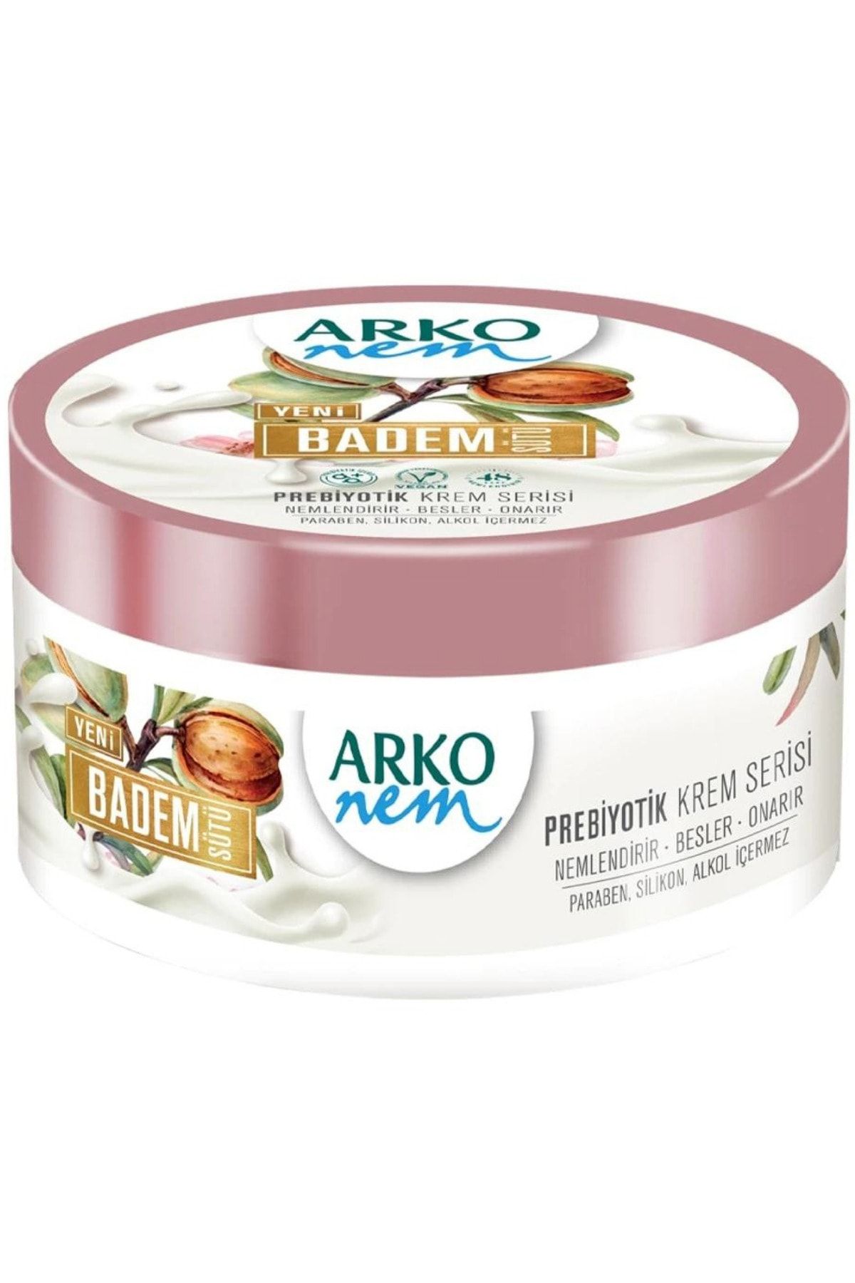 کرم شیر بادام نم پربیوتیک 250 میلی لیتر 6 عدد Arko