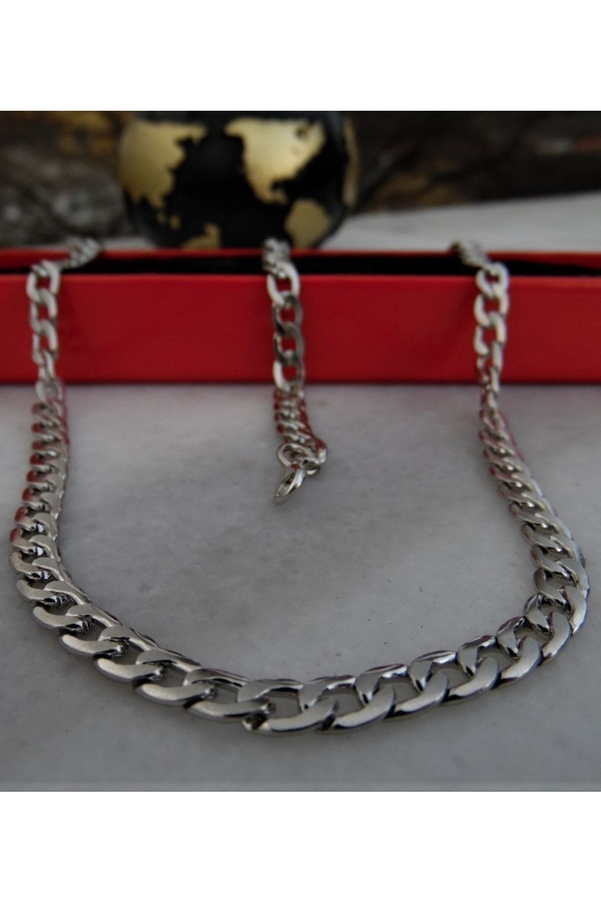 Silver chain and bracelet clearance set