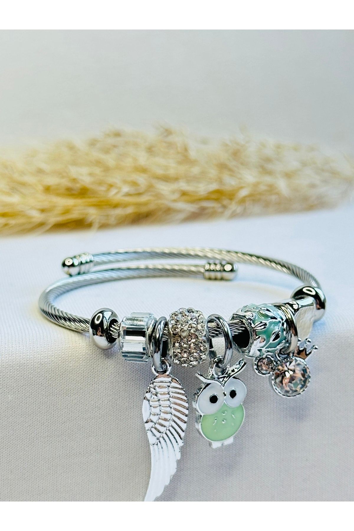 Owl charm bracelet hotsell