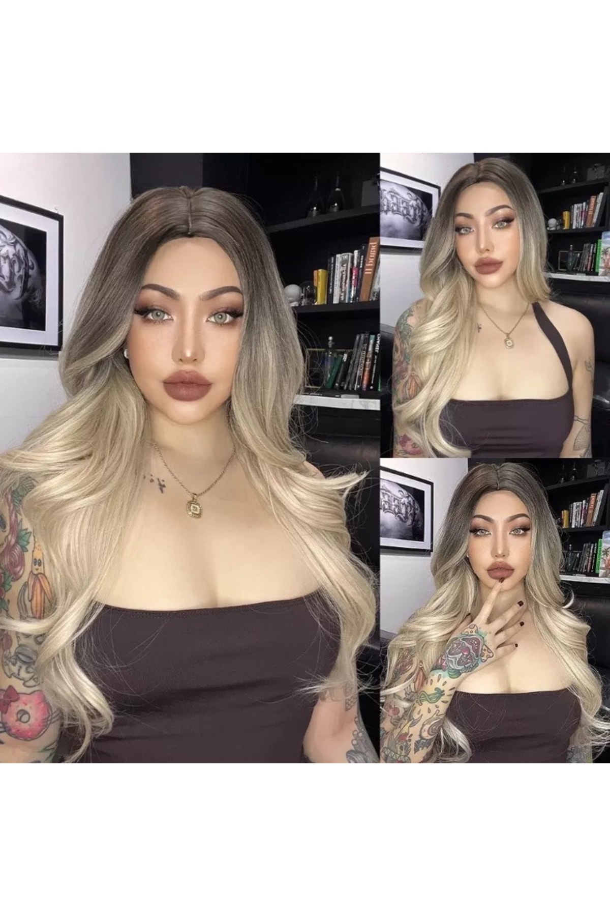 Fenomen Peruk Özel Vip Ombreli Perçemsiz Peruk