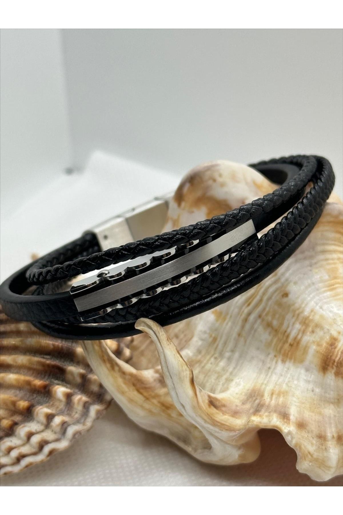 Daniel Klein-Daniel Kelin Leather Strap Steel Surface Men's Sports Bracelet 5