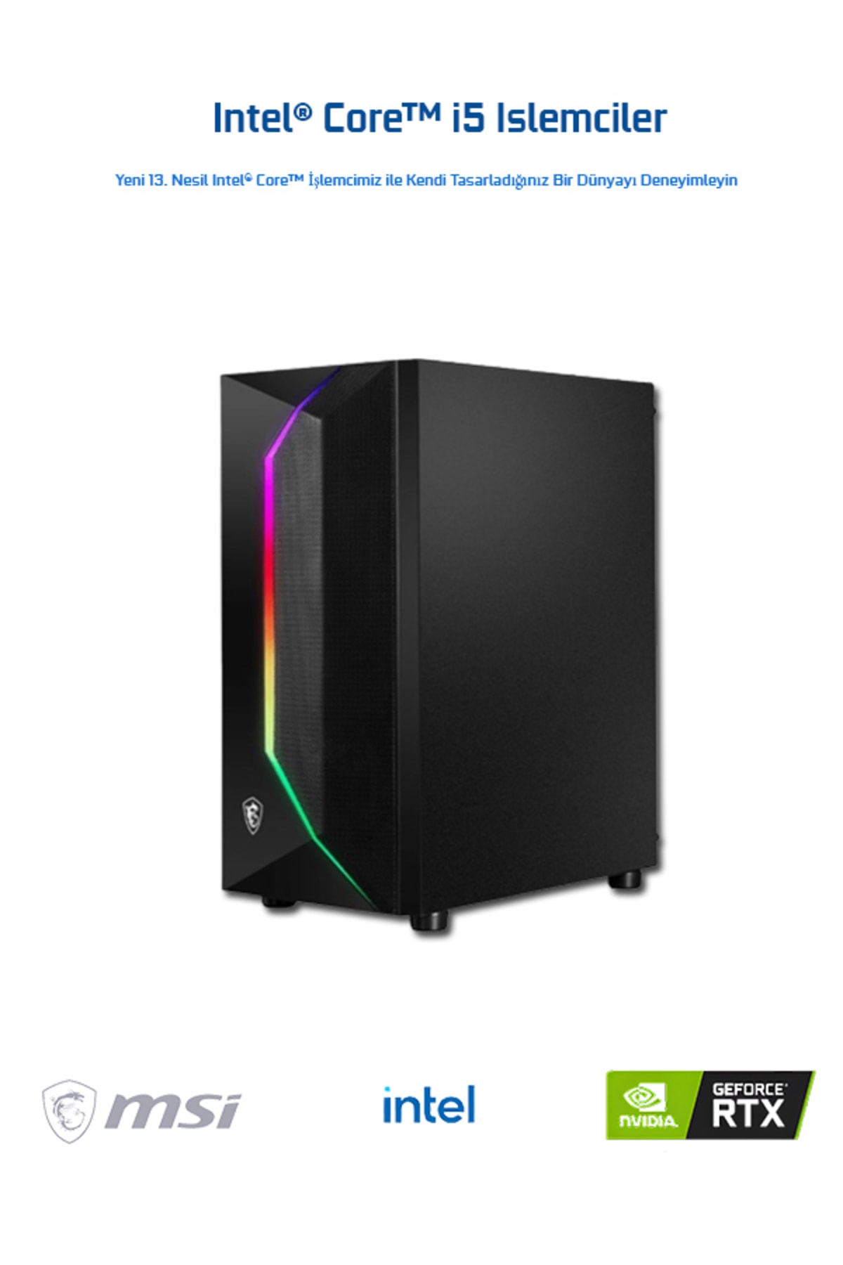 MSI Intel Core I5 13400f / Rtx 3060 Ekran Kartı / 16 Gb Ddr4