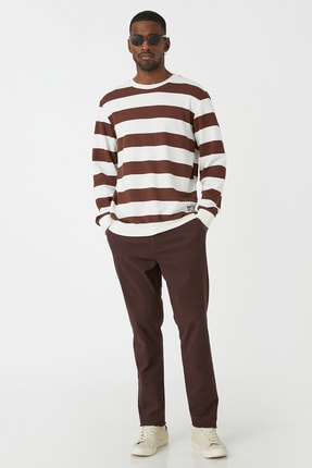 Koton Basic Chino Pantolon D&uuml;ğmeli Cep Detaylı