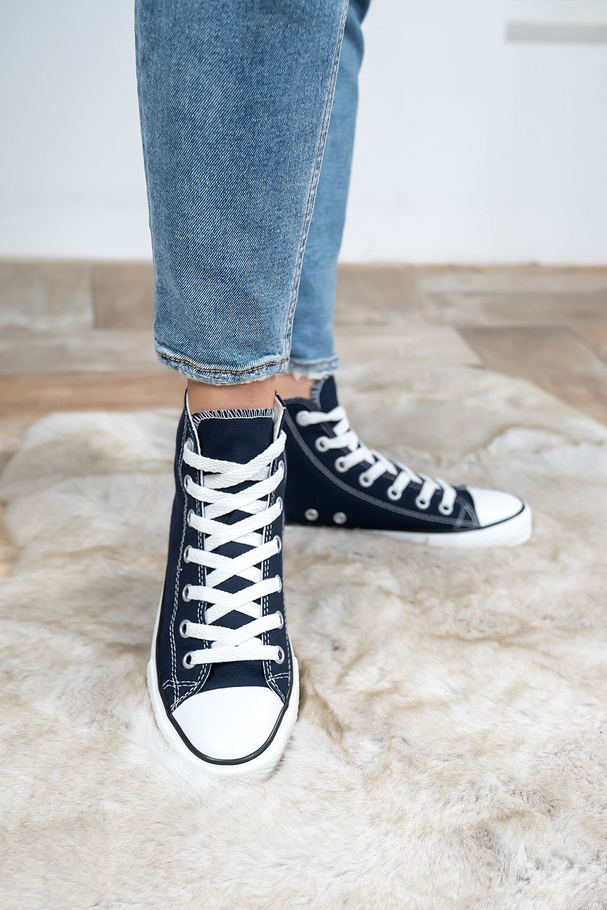 Dark blue on sale high tops