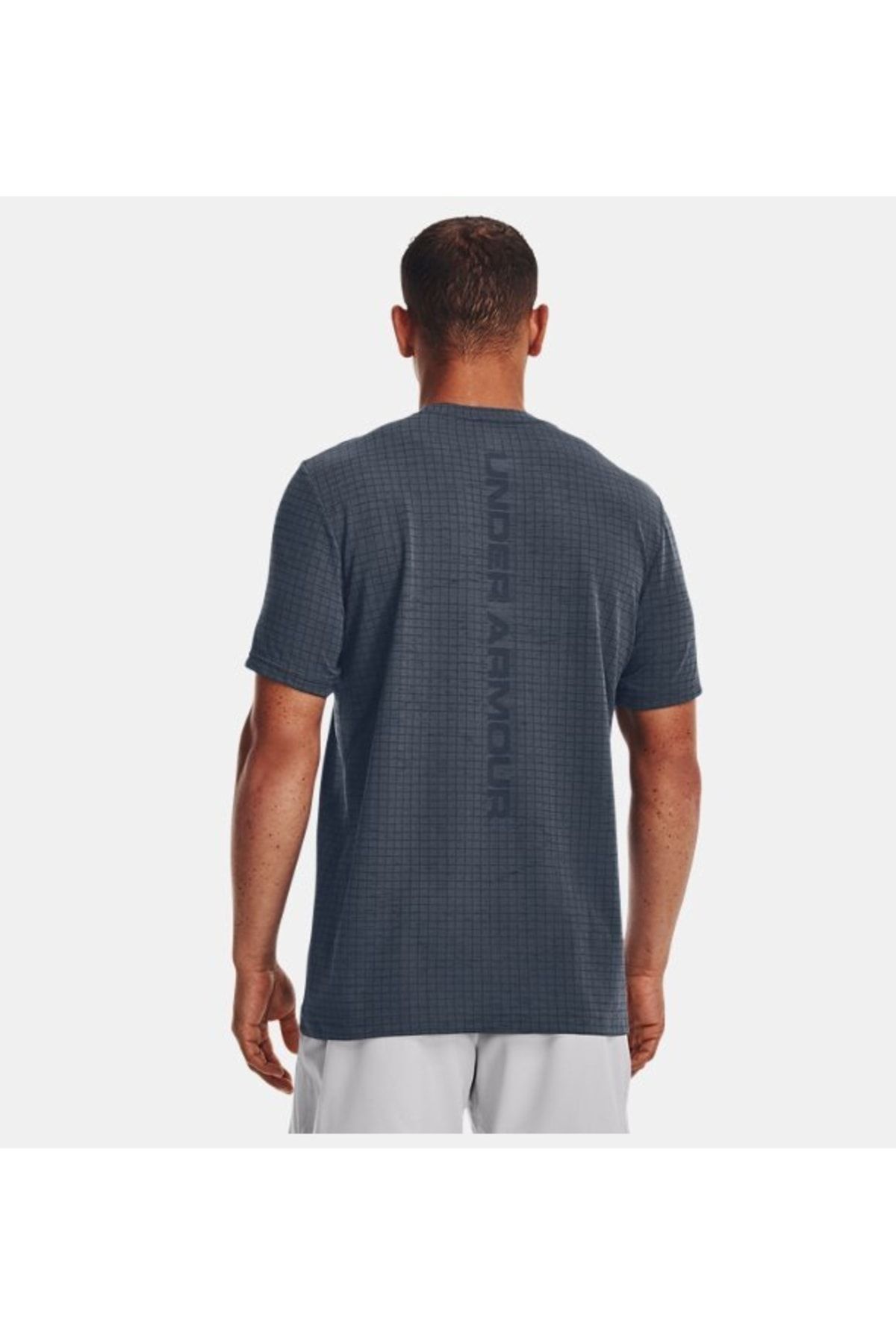 تی شرت خاکستری مردانه آستین کوتاه شبکه یکپارچه 1376921 044 Under Armour