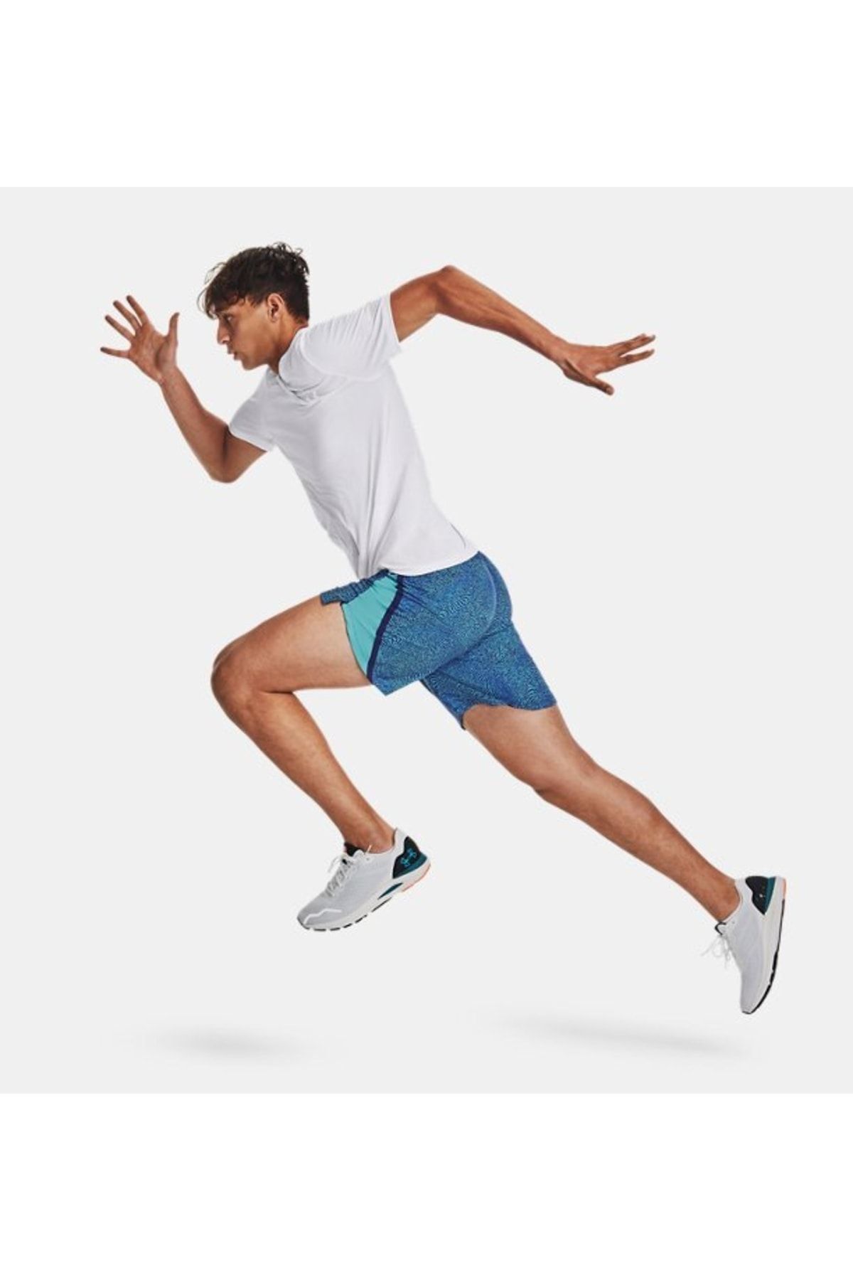 تی شرت سفید مردانه آستین کوتاه و یکپارچه 1375692 100 Under Armour
