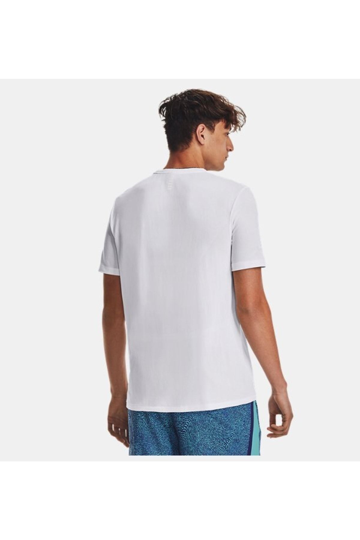 تی شرت سفید مردانه آستین کوتاه و یکپارچه 1375692 100 Under Armour