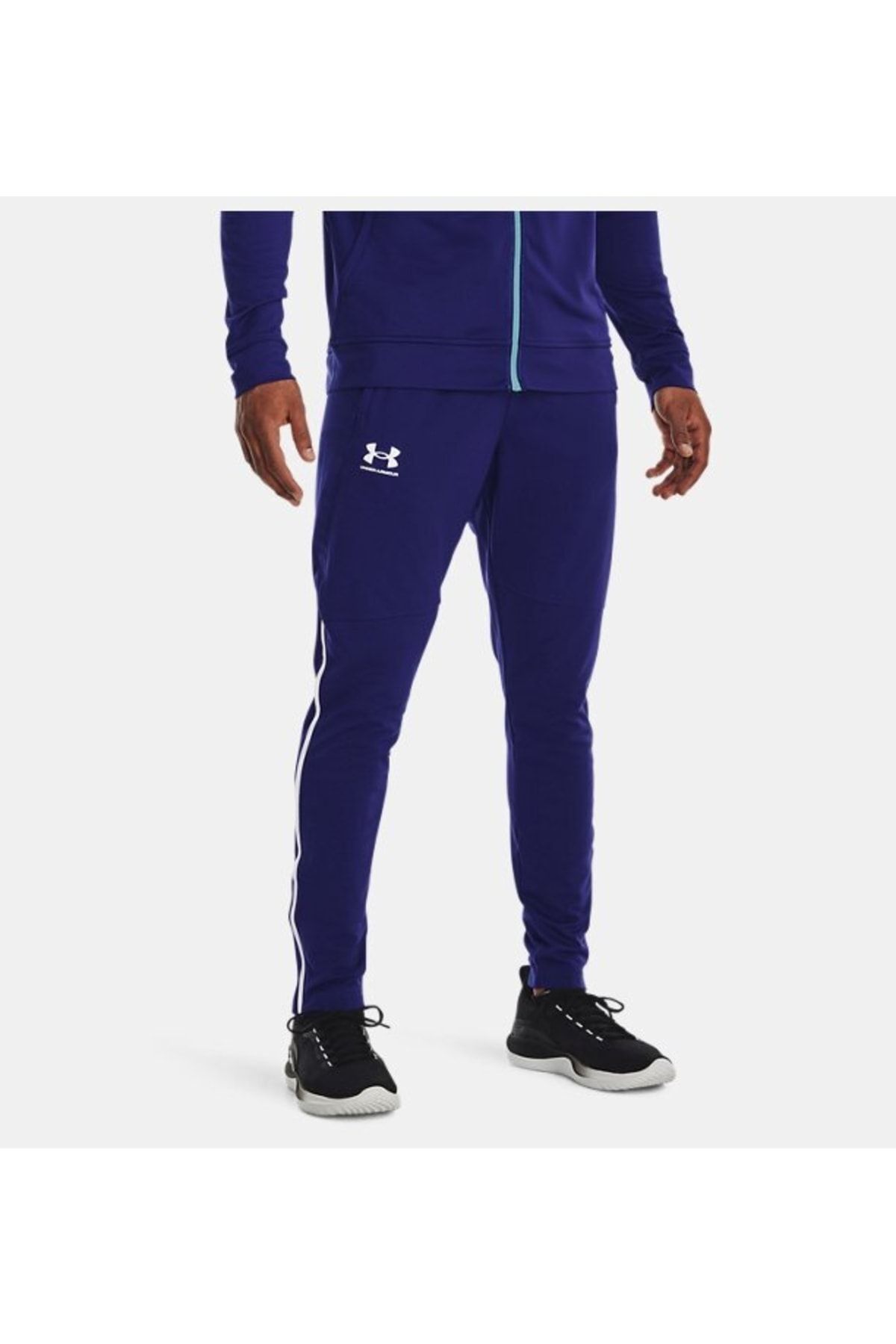 Navy blue under armour sweatpants best sale