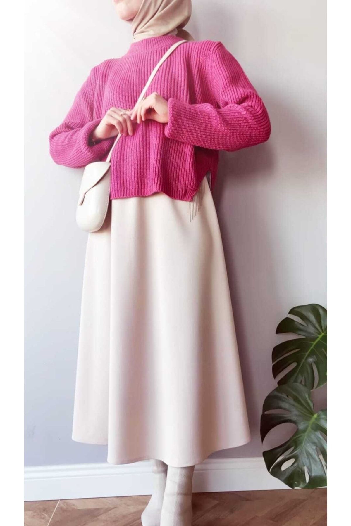 Midi skirt outfit hijab sales