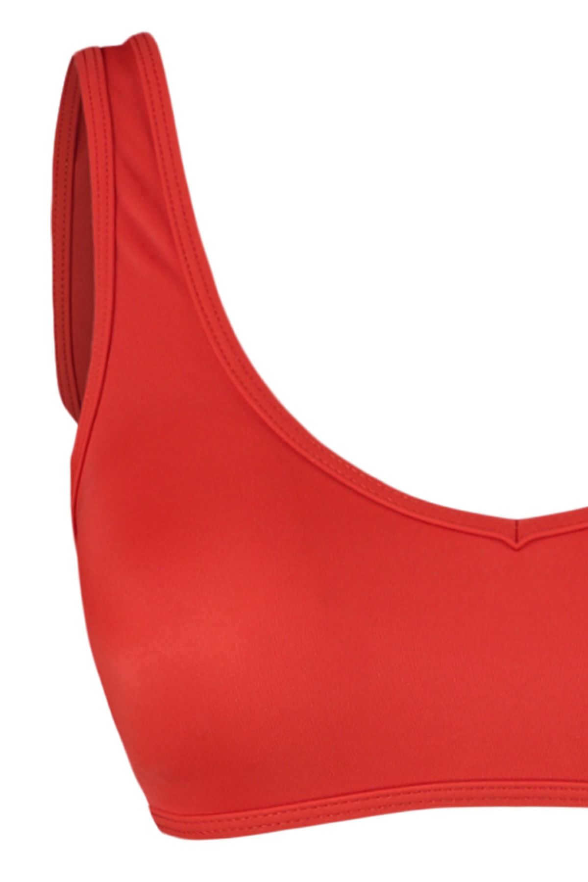 Trendyol Collection-Red Bralette Bikini Top TBESS23BU00346 8