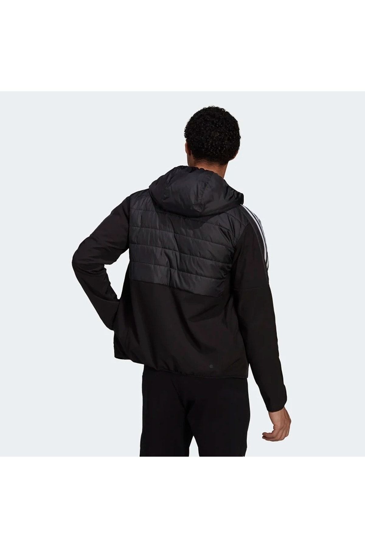 Adidas black windbreaker mens online
