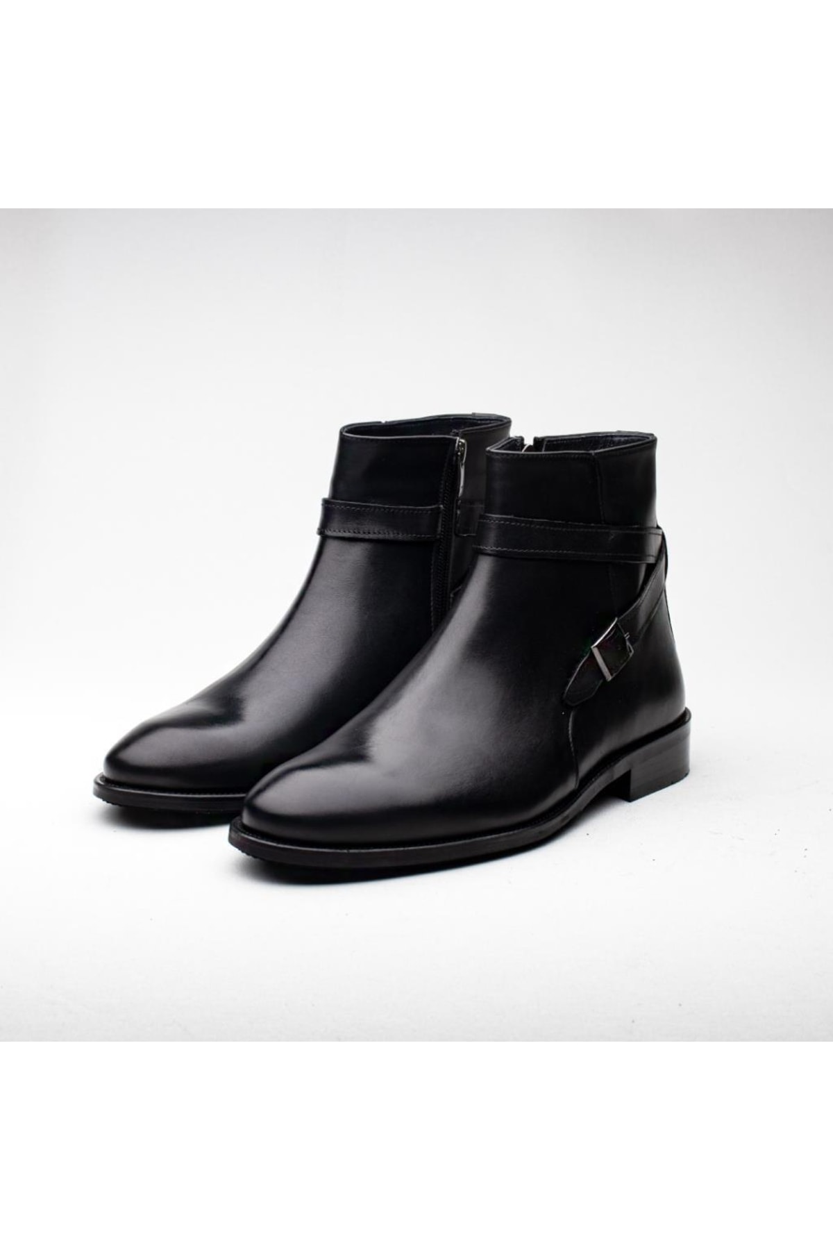 İBAY 8001 Floyd Kaliteli Erkek Siyah Hakiki Deri Bot