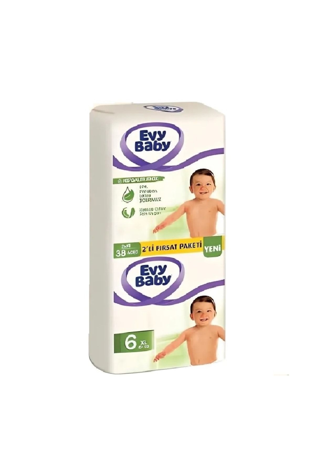 Evy Baby-Baby Diapers Size 6 Extra Large 15+kg 76 Pieces 2