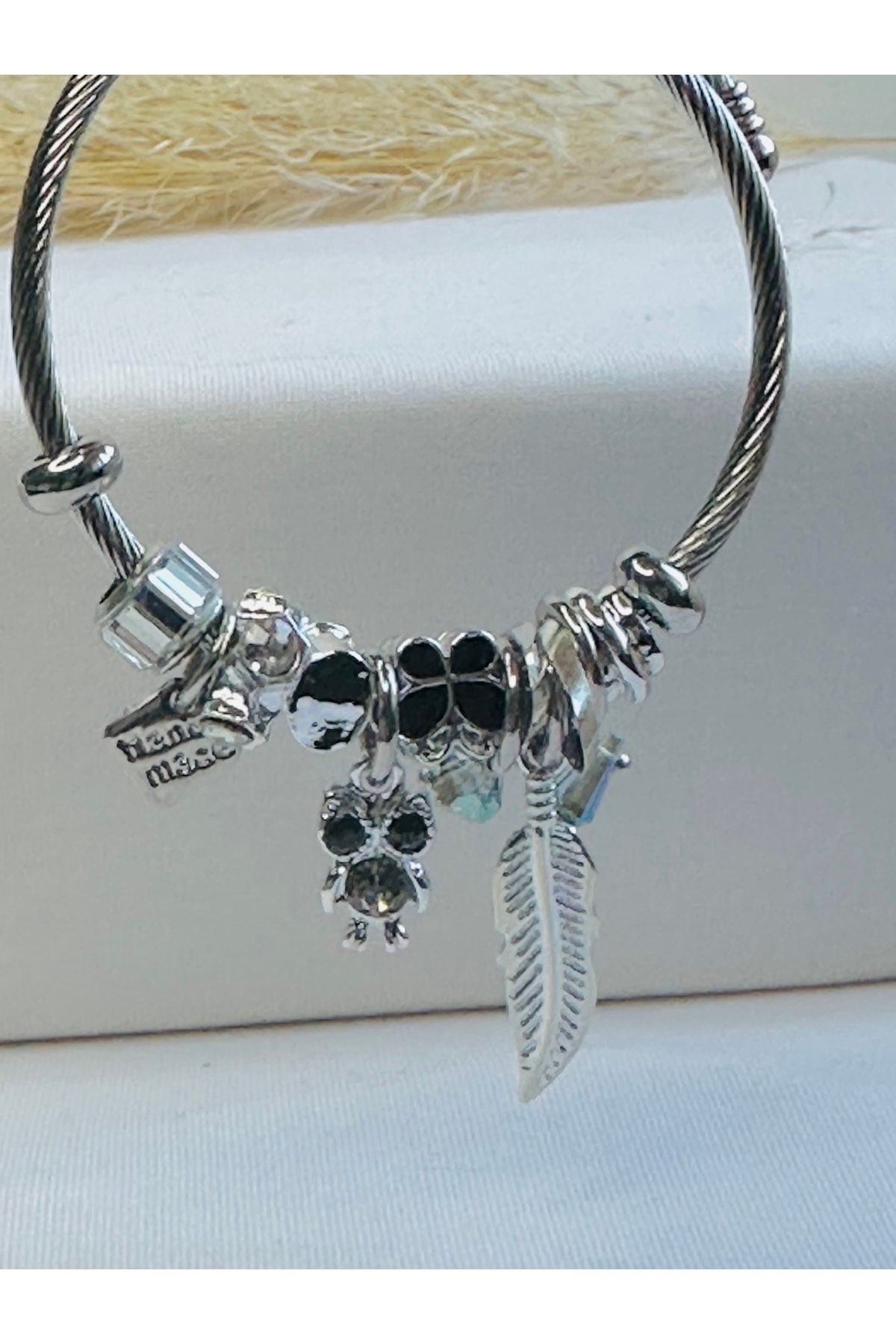 Owl charm store bracelet