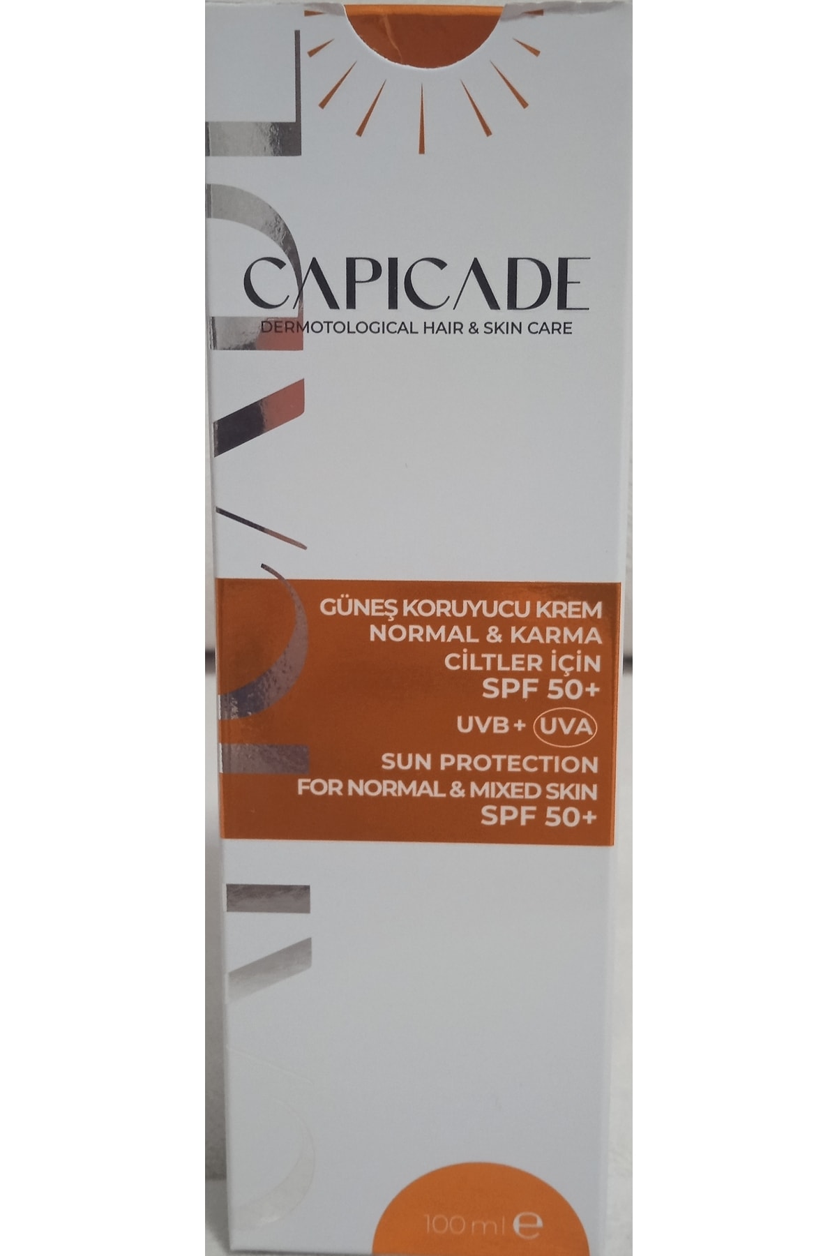 Capicade For Normal Mixed Skin Spf50+ Normal ve Karma Cilt Güneş Kremi