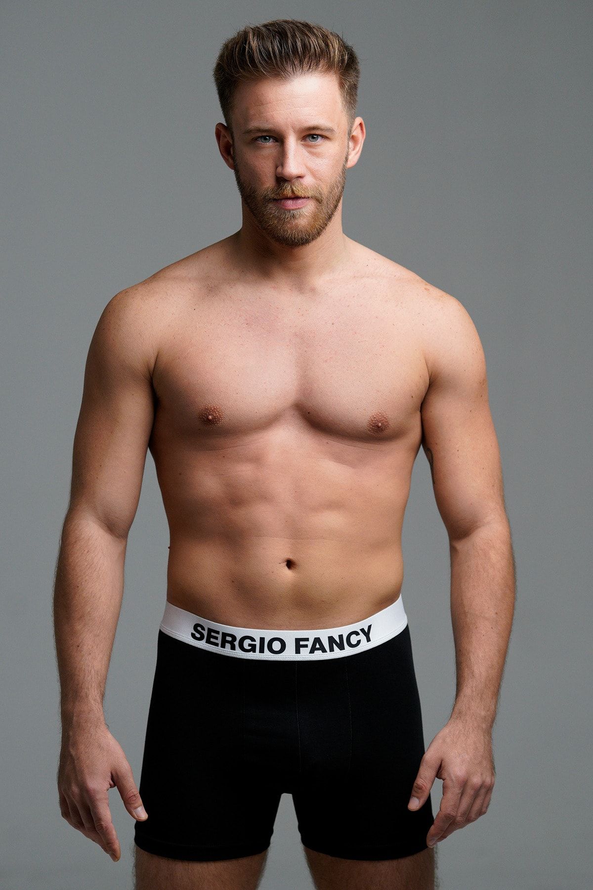 SERGIO FANCY 3'lü Erkek Boxer, Pamuklu, Premium Kutu 3 Farklı Lastik Rengi GU9948