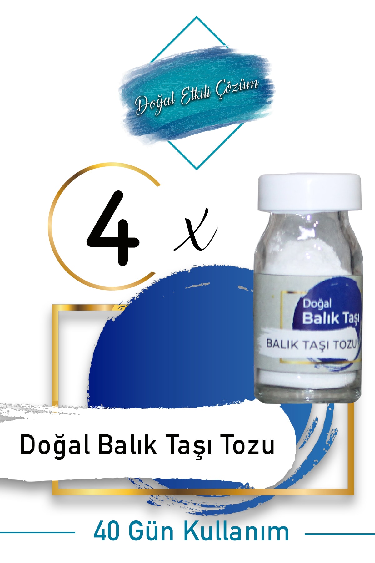Bevella Eşkina Balık Taşı Tozu 40 Günlük Etkili Doğal Çözüm