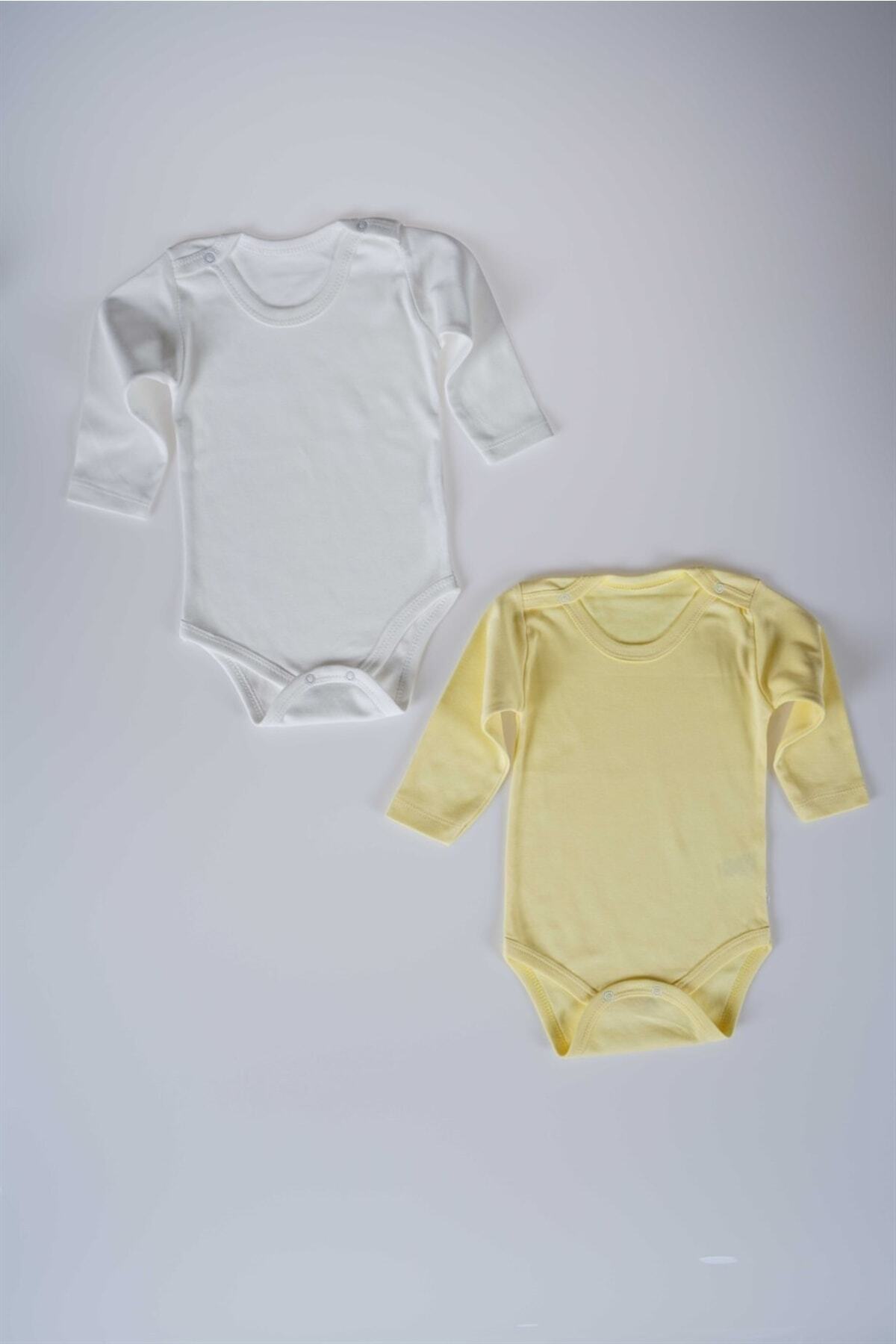 بادی نوزادی پسرانه – دخترانه زرد MİNİKO KİDS | MNKKDS-1553 اورجینال - تصویر 5