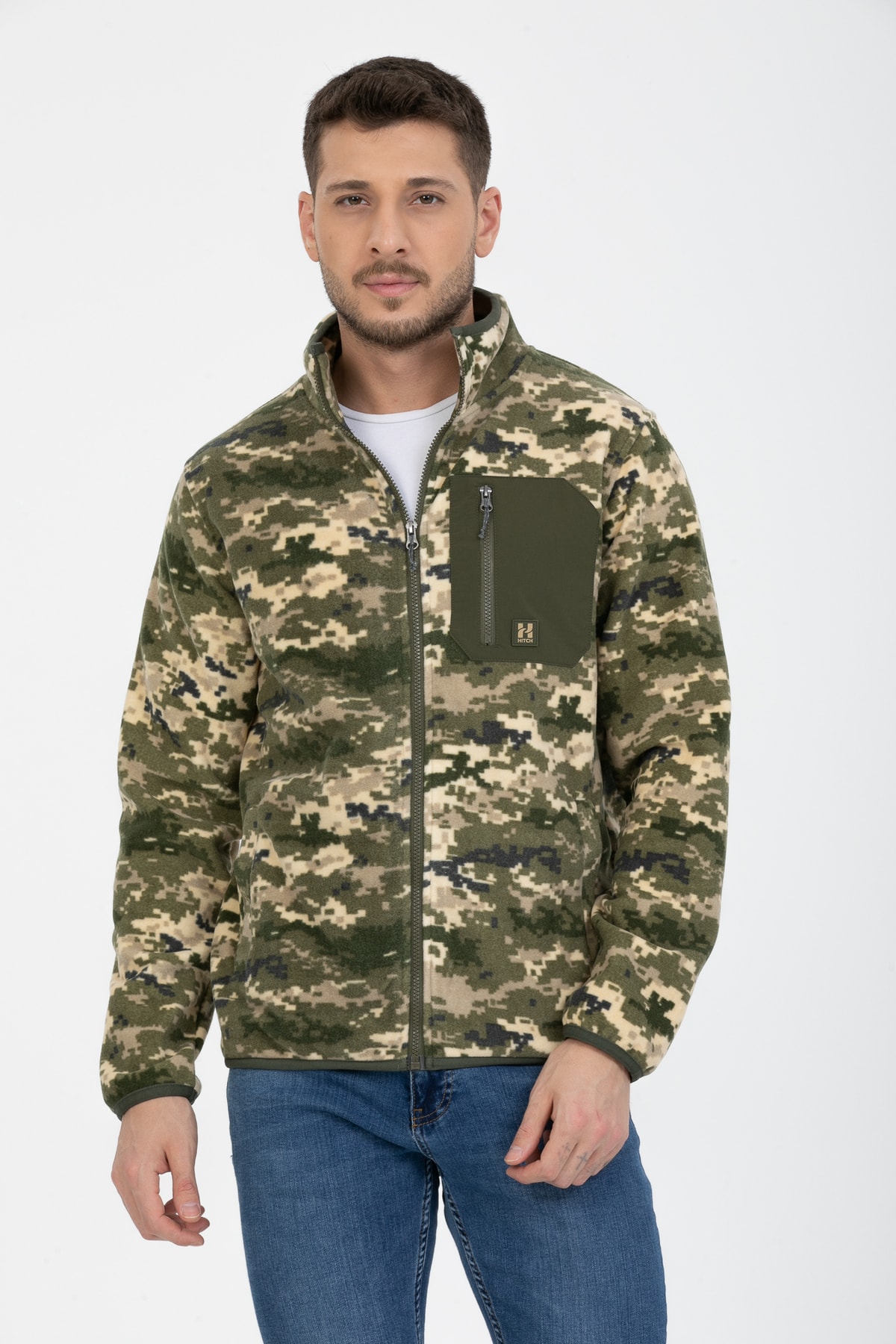 Hitch Outdoor  Zincir Cepli Kamuflaj Polar - Görsel 3