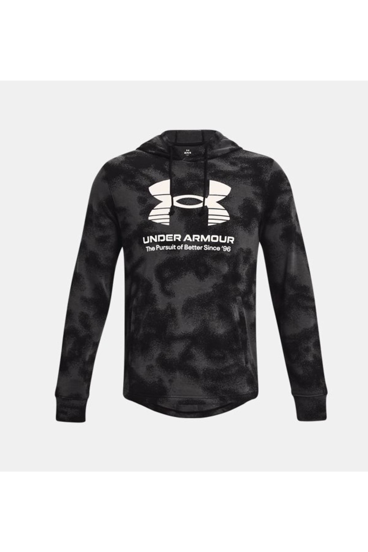 سویشرت ورزشی مشکی مردانه رقیب UA تری هود شده در بالا 1377185 001 Under Armour