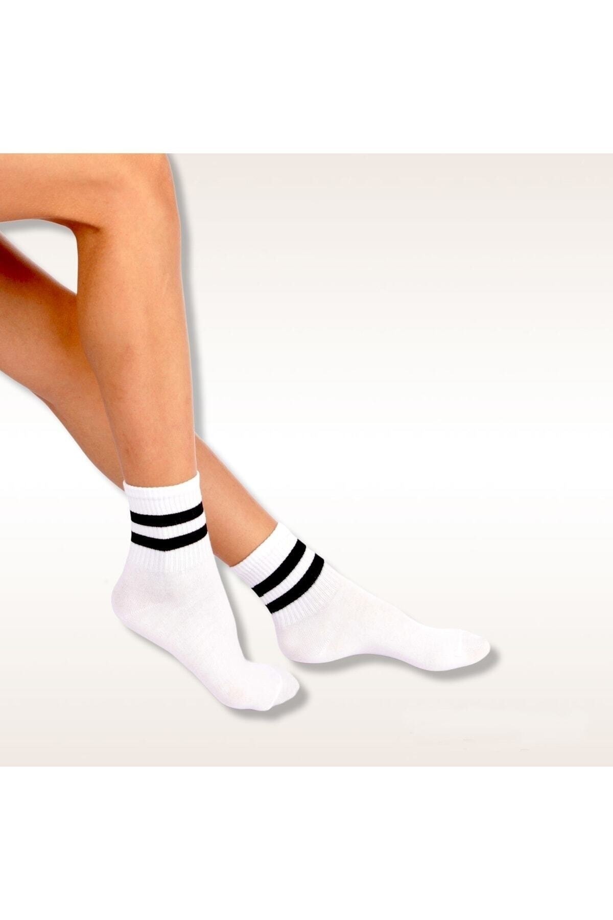 Socks Stores Erkek Kadın Çorap Soket Uzun Corap Renkli Desenli Çoraplar 6 Adet ZN11236