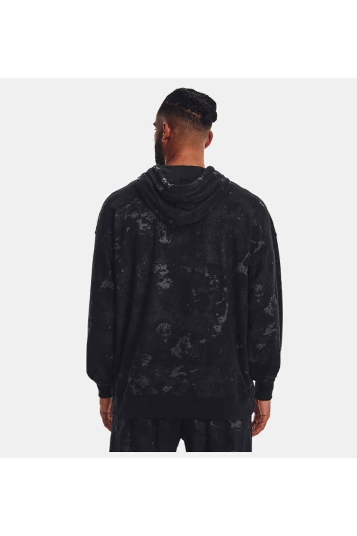 سویشرت ورزشی مشکی مردانه سفر در UA Terry Hooded Upper 1377177 001 Under Armour
