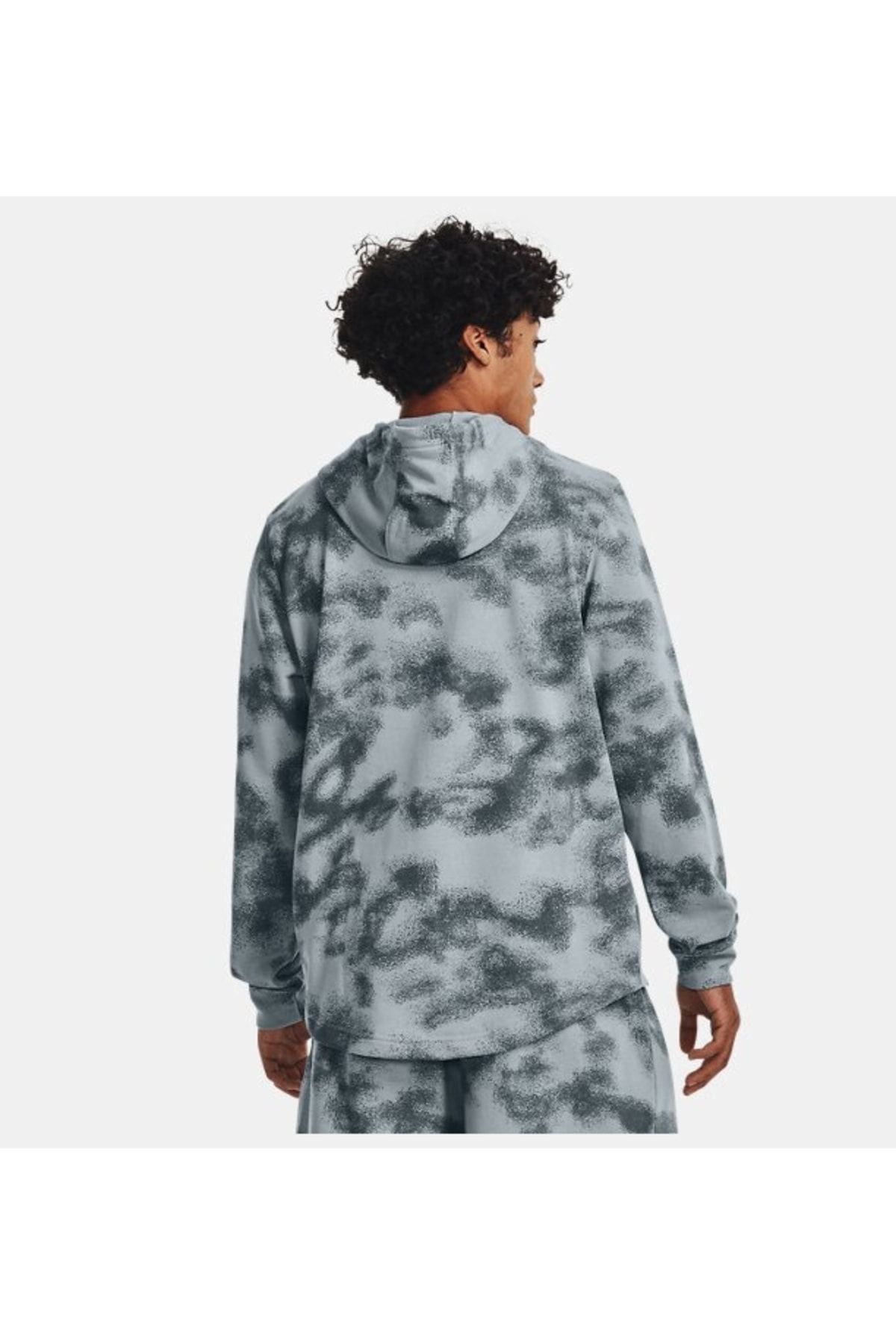سویشرت ورزشی خاکستری مردانه رقیب UA تری هود شده در بالا 1377185 465 Under Armour