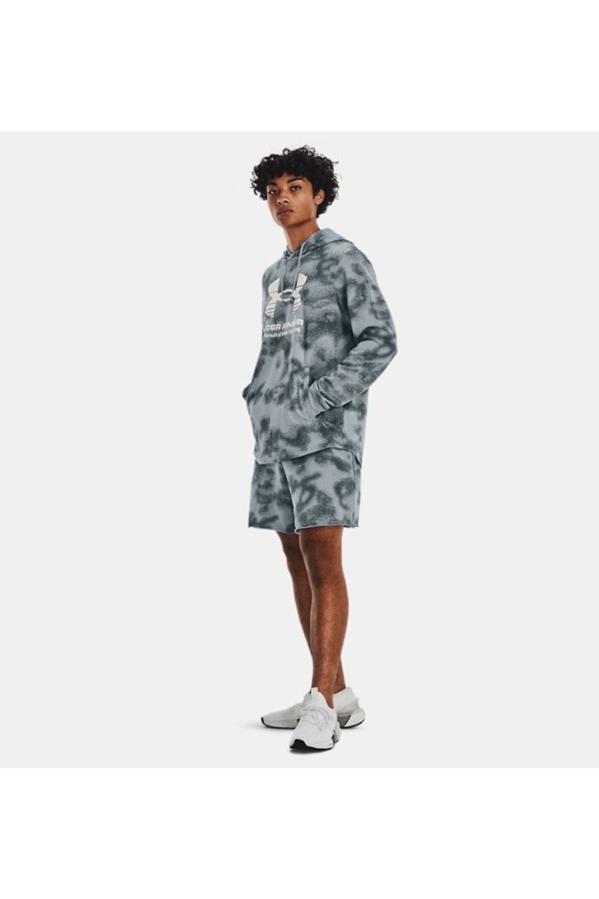 سویشرت ورزشی خاکستری مردانه رقیب UA تری هود شده در بالا 1377185 465 Under Armour