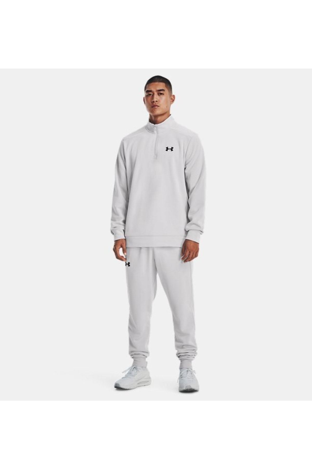 سویشرت ورزشی سفید مردانه زره Fleece® ¼ زیپ 1373358 014 Under Armour