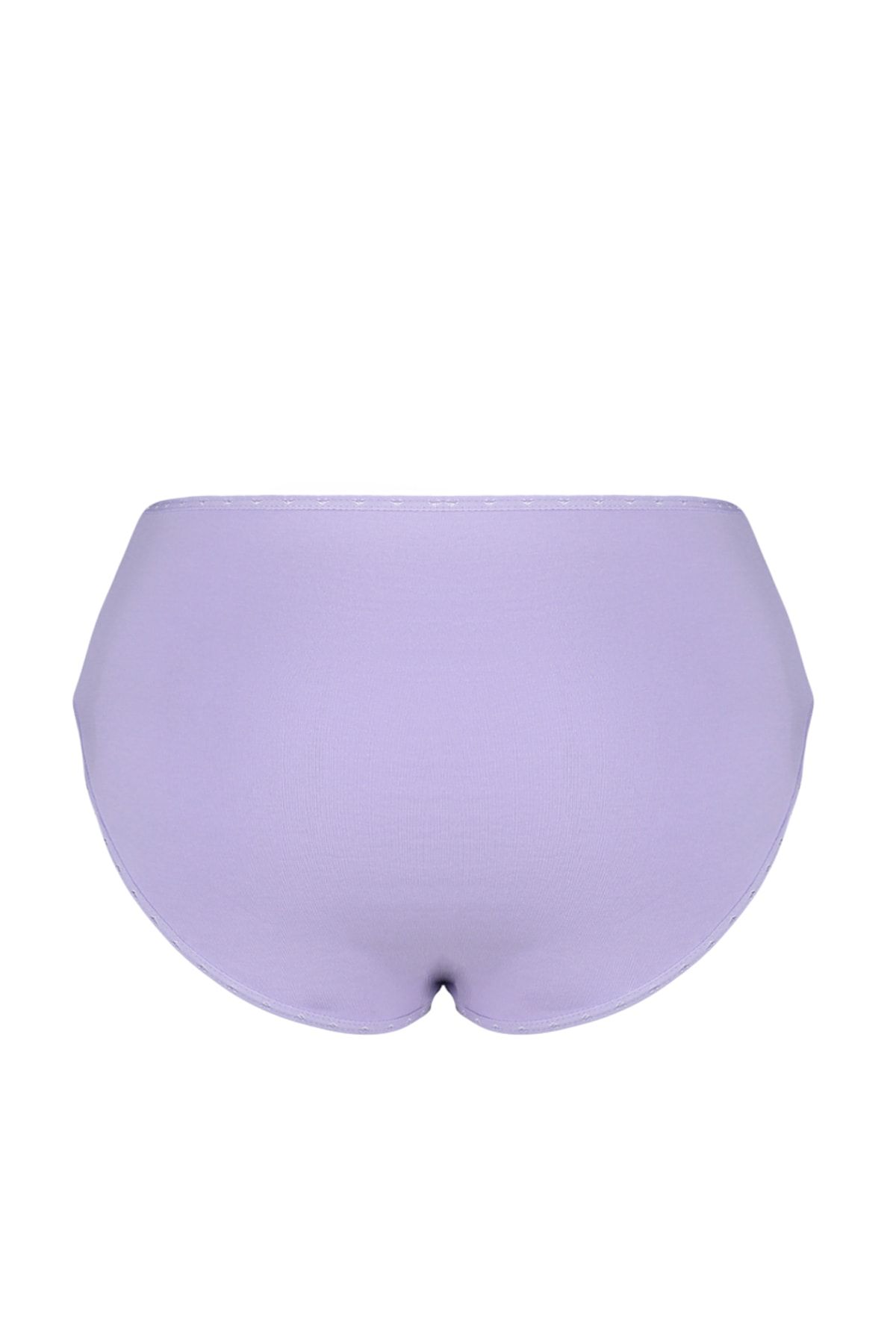 Trendyol Curve-Duży rozmiar bawełnianych majtek zestaw 3 sztuk - różowy, niebieski, liliowy Tbbss23Cm00003 10