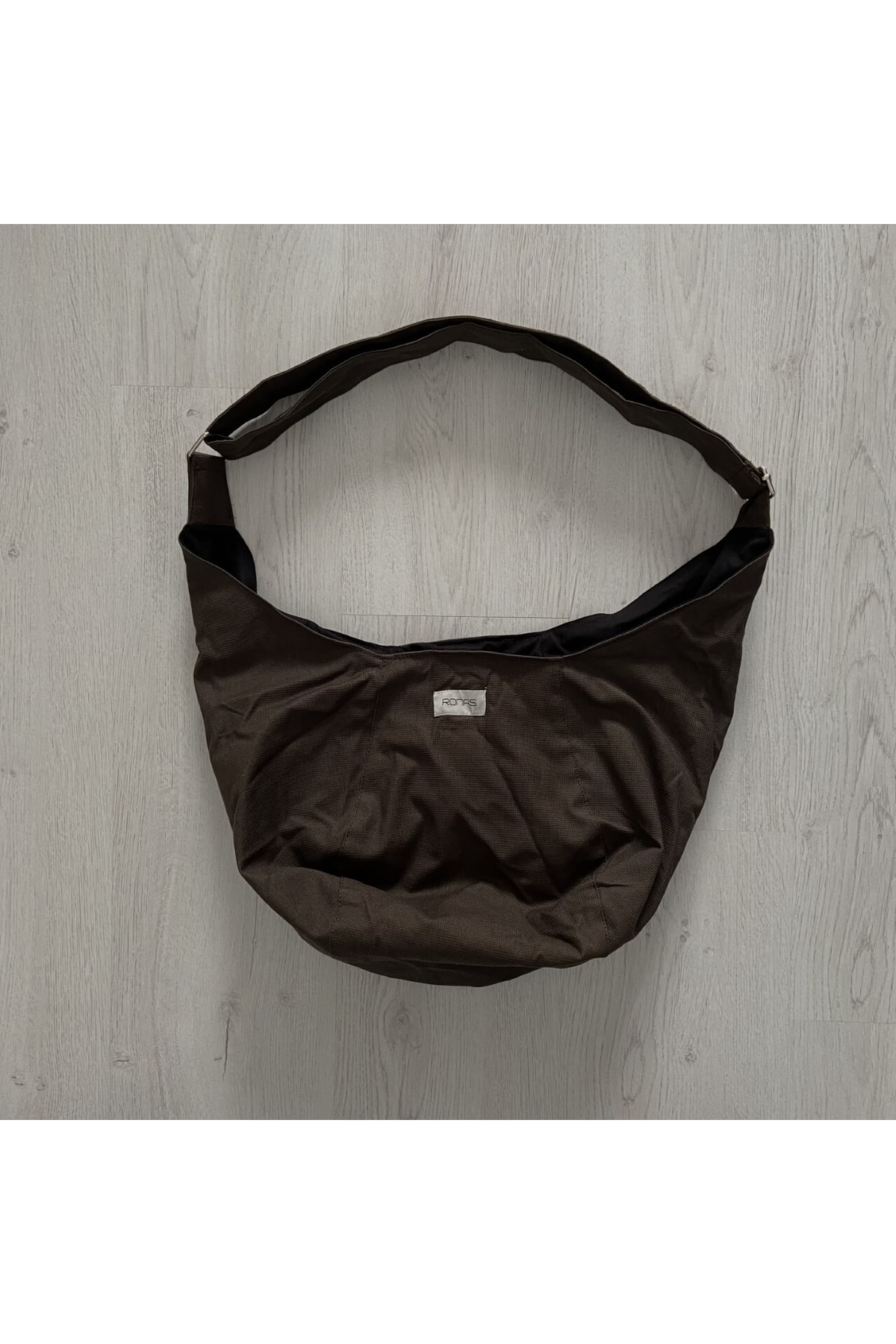 RONASBAG Luna Bag Haki Çıtçıtlı Çanta Ayarlanabilir Çapraz Askılı Omuz Ve Kol Çantası görsel 3