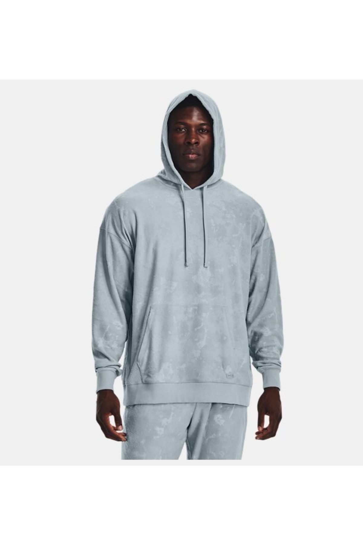 سویشرت ورزشی خاکستری مردانه سفر در UA Terry Hooded Upper 1377177 465 Under Armour