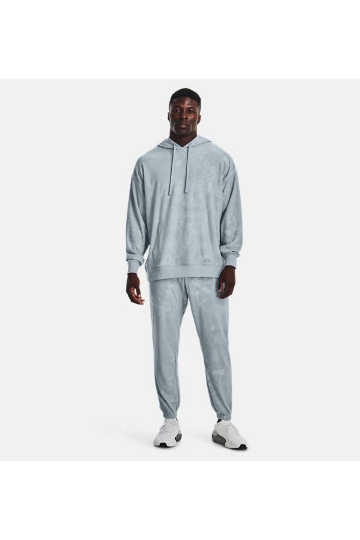 سویشرت ورزشی خاکستری مردانه سفر در UA Terry Hooded Upper 1377177 465 Under Armour